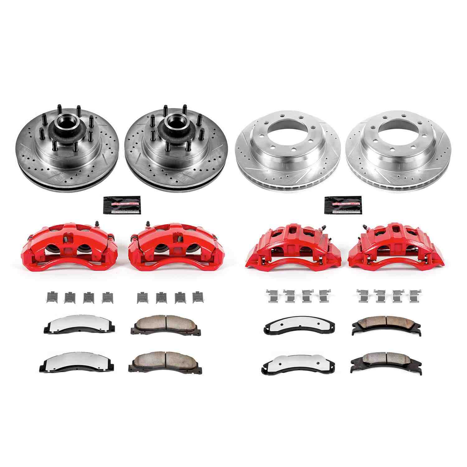 Power Stop 17-18 Ford E-450 Super Duty Front and Rear Z36 Truck & Tow Kit w/Cals