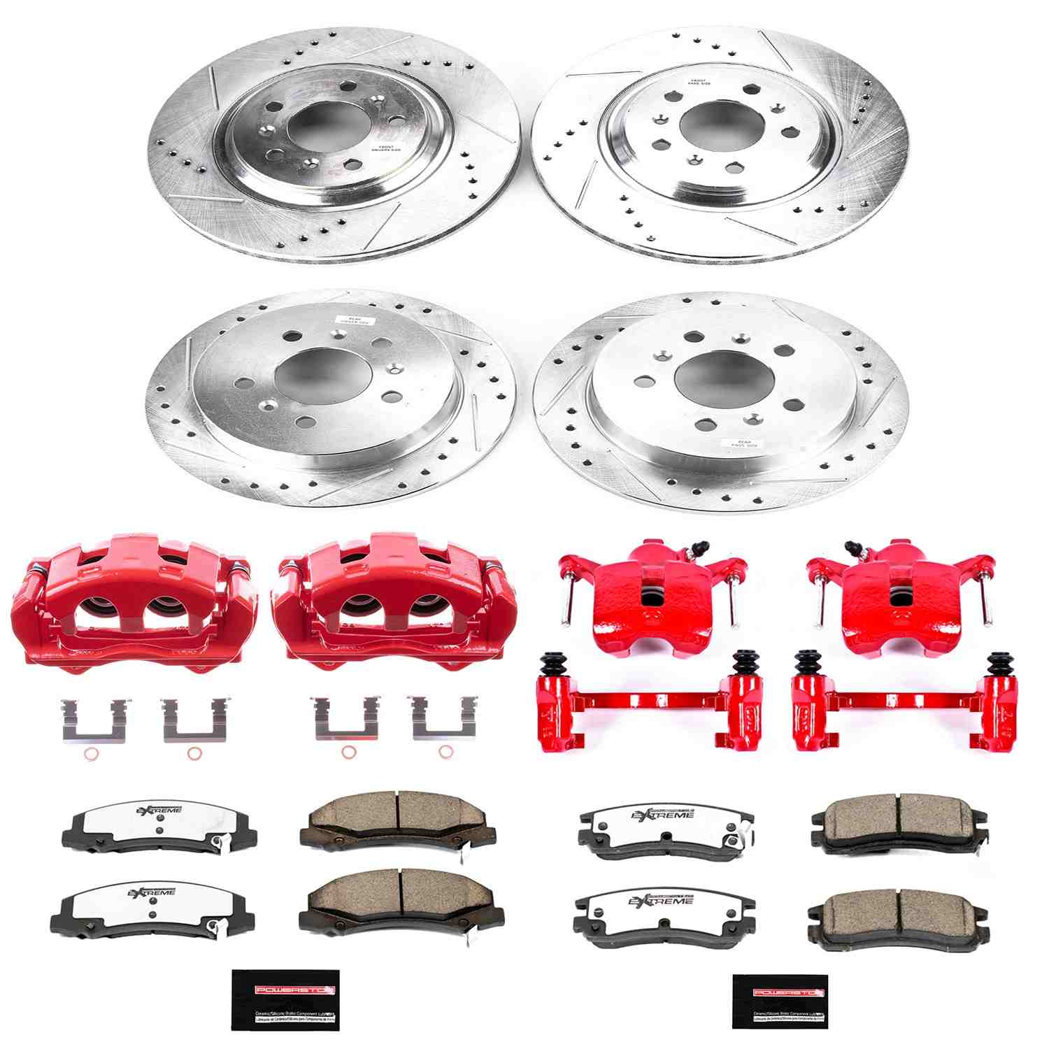 Power Stop 08-09 Buick LaCrosse Front and Rear Z26 Street Kit w/Cals