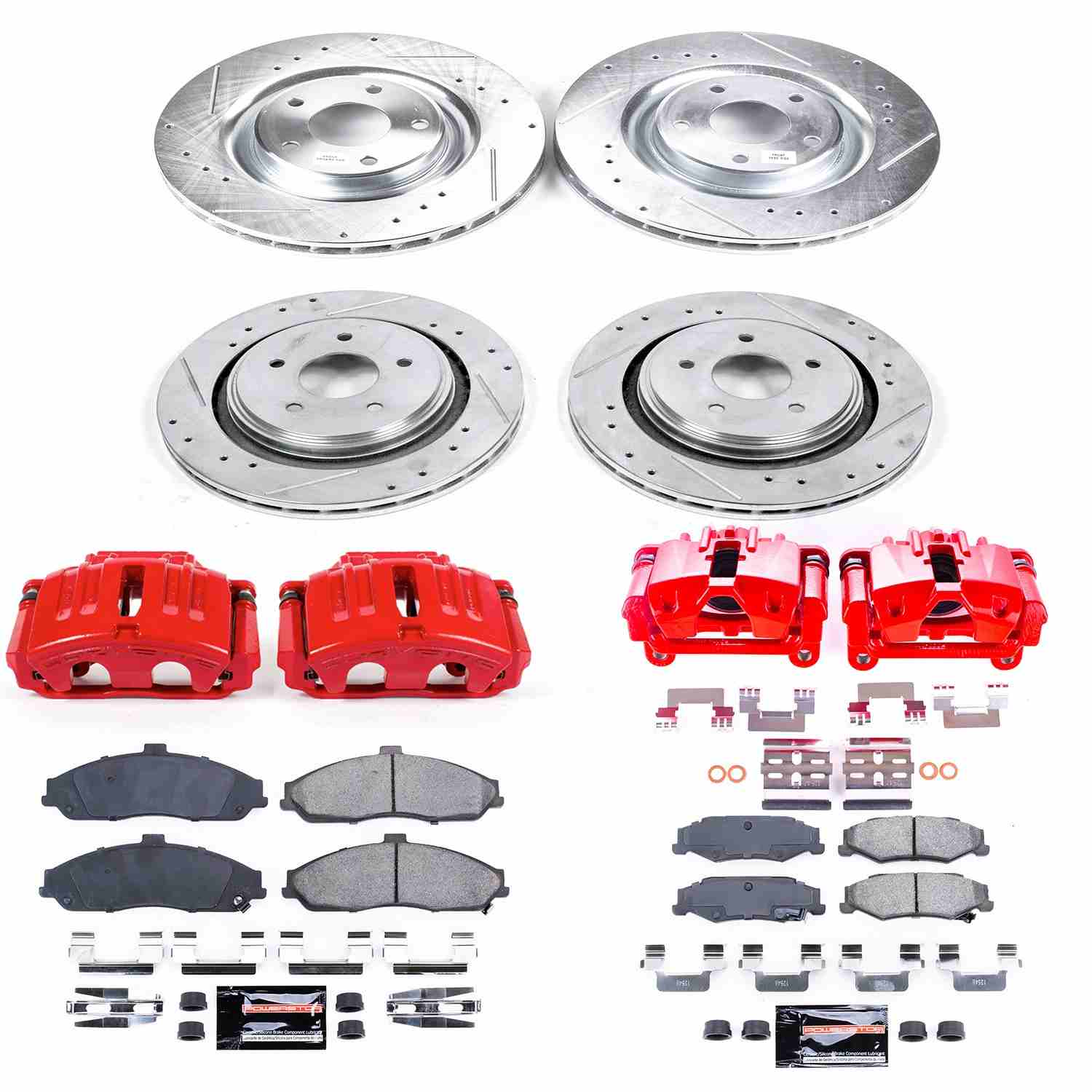 Power Stop 05-13 Chevrolet Corvette Front & Rear Z23 Evolution Kit w/Calipers