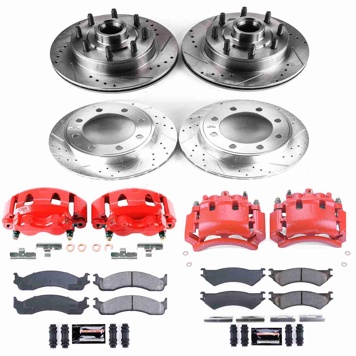 Power Stop 2007 Ford E-1500 Front & Rear Z23 Evolution Kit w/Calipers