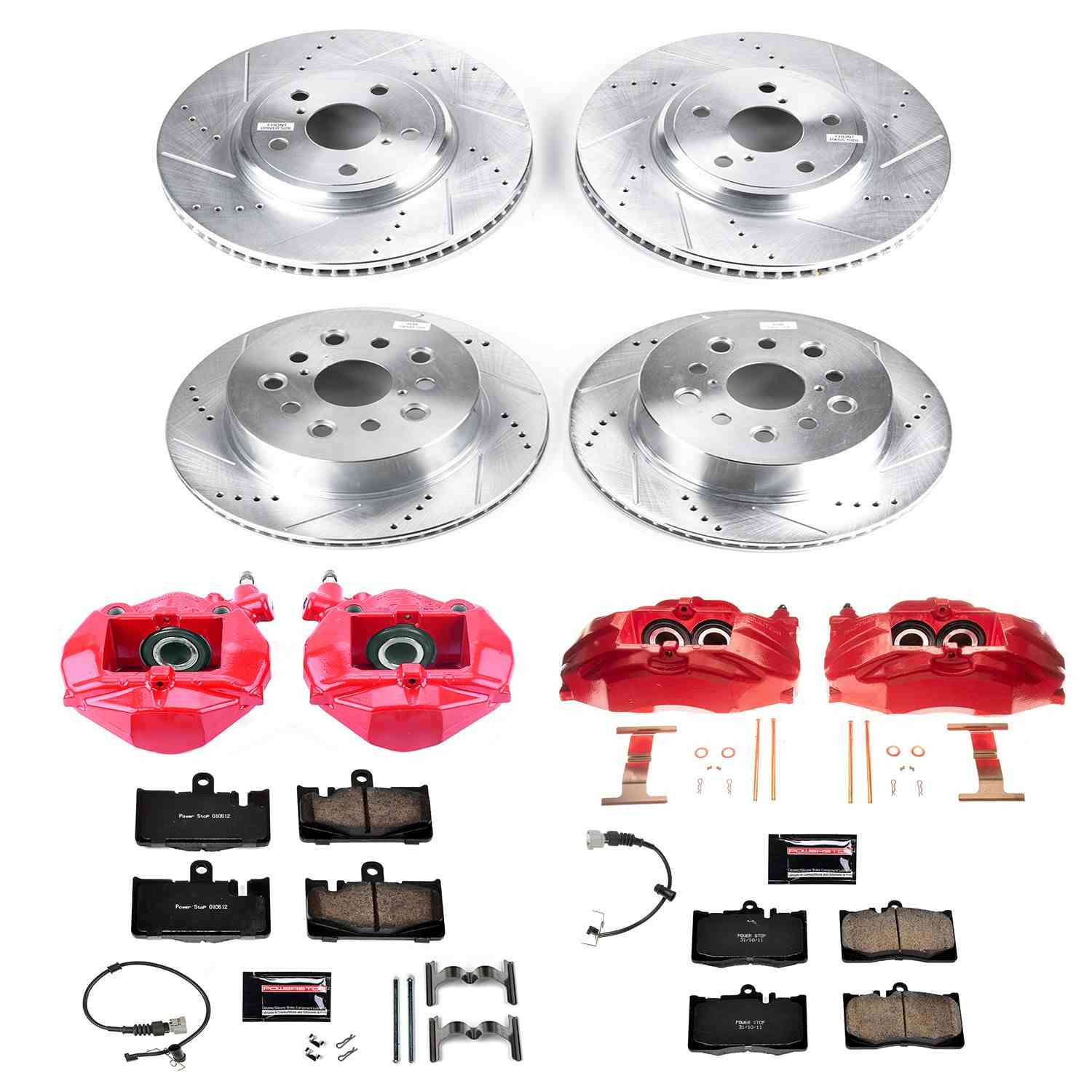 Power Stop 01-06 Lexus LS430 Front & Rear Z23 Evolution Sport Brake Kit w/Calipers