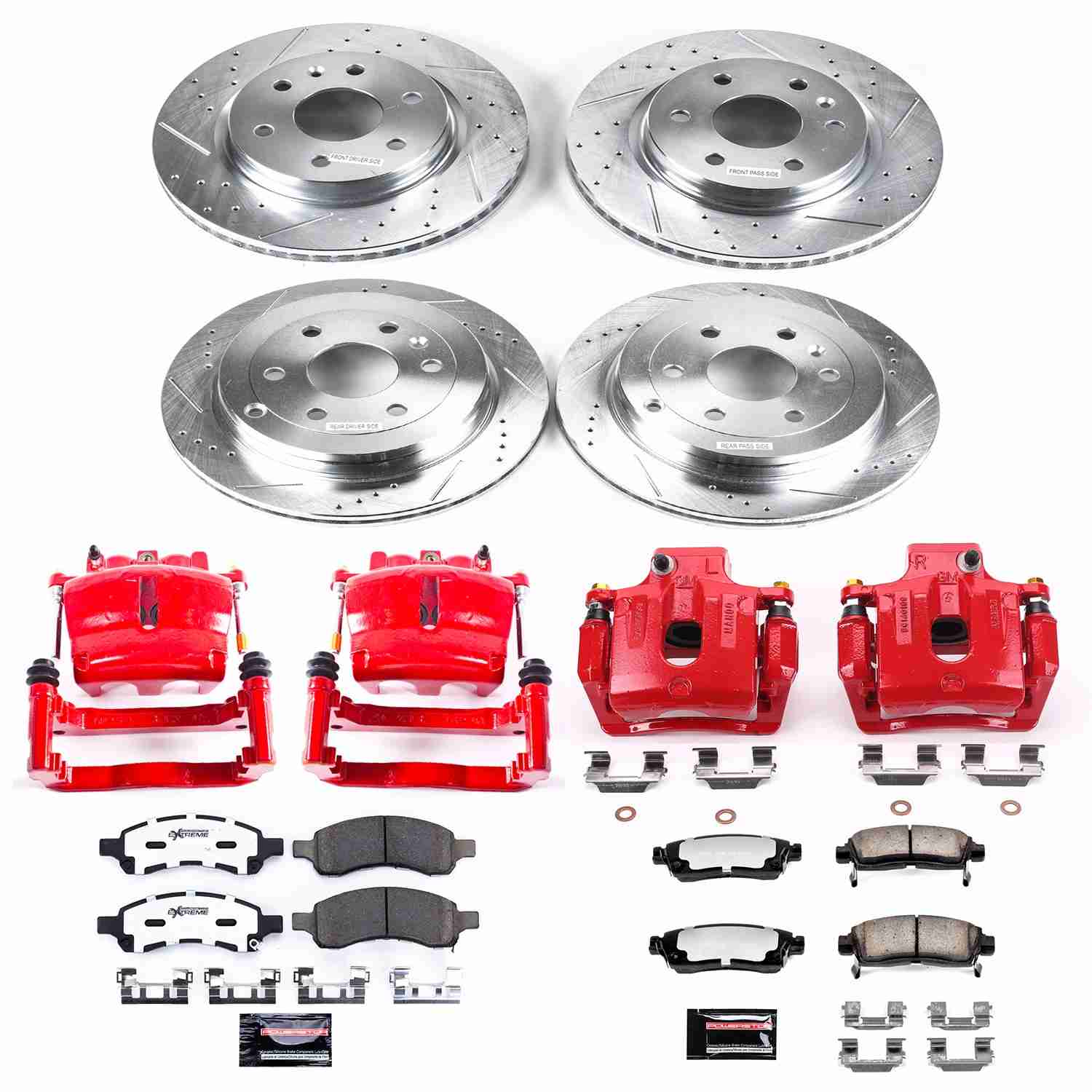 Power Stop 07-10 Saturn Outlook Front and Rear Z36 Truck & Tow Kit w/Cals
