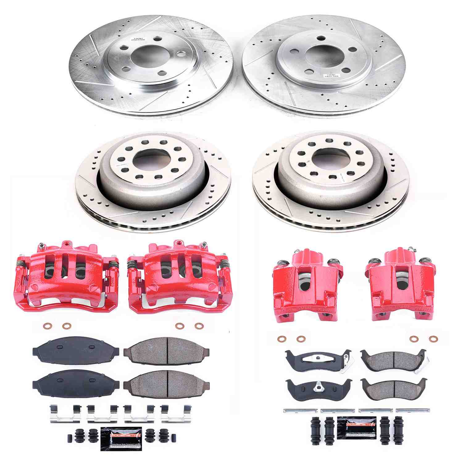 Power Stop 03-11 Lincoln Town Car Front & Rear Z23 Evolution Sport Brake Kit w/Calipers