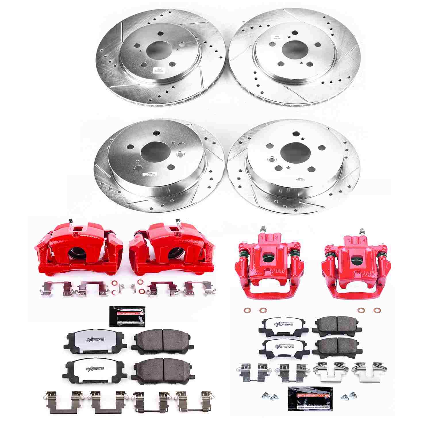 Power Stop 04-06 Lexus RX330 Front & Rear Z36 Truck & Tow Brake Kit w/Calipers