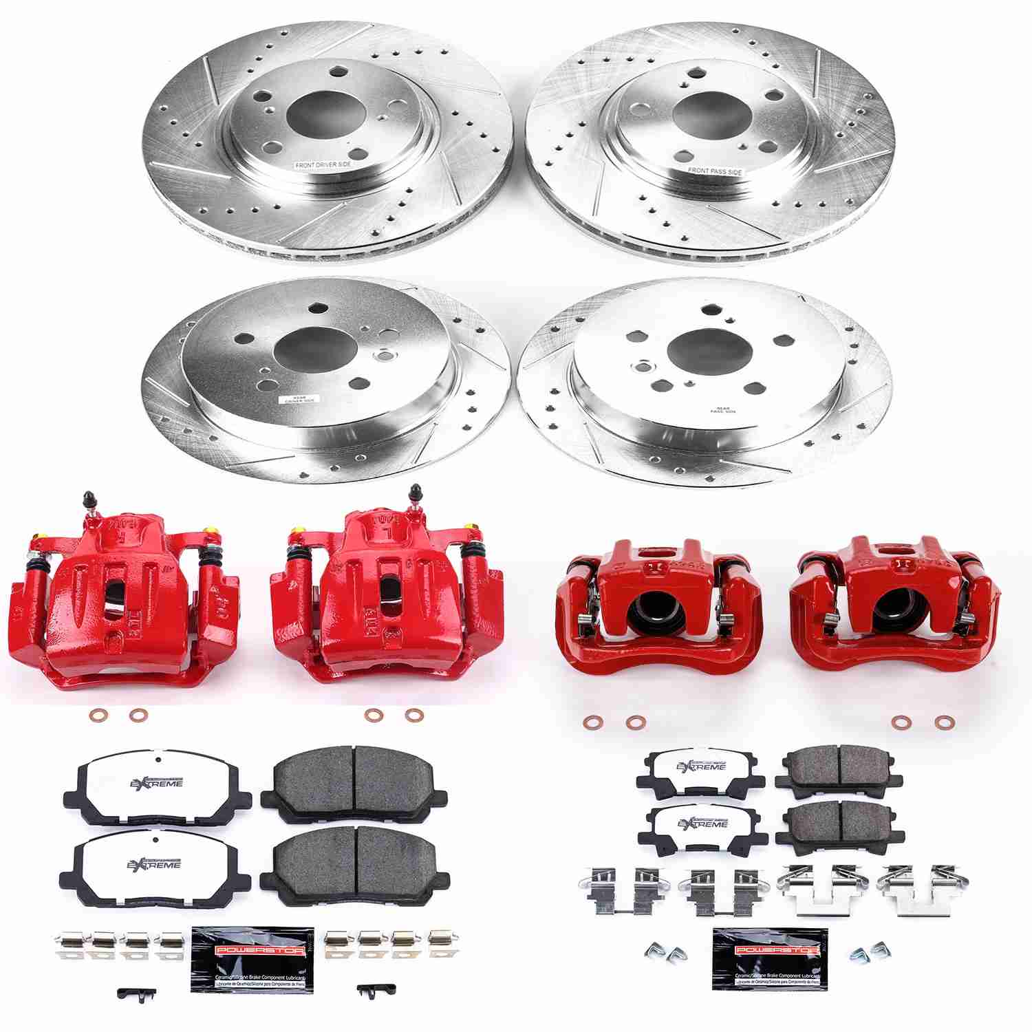Power Stop 04-07 Toyota Highlander Front & Rear Z36 Truck & Tow Brake Kit w/Calipers