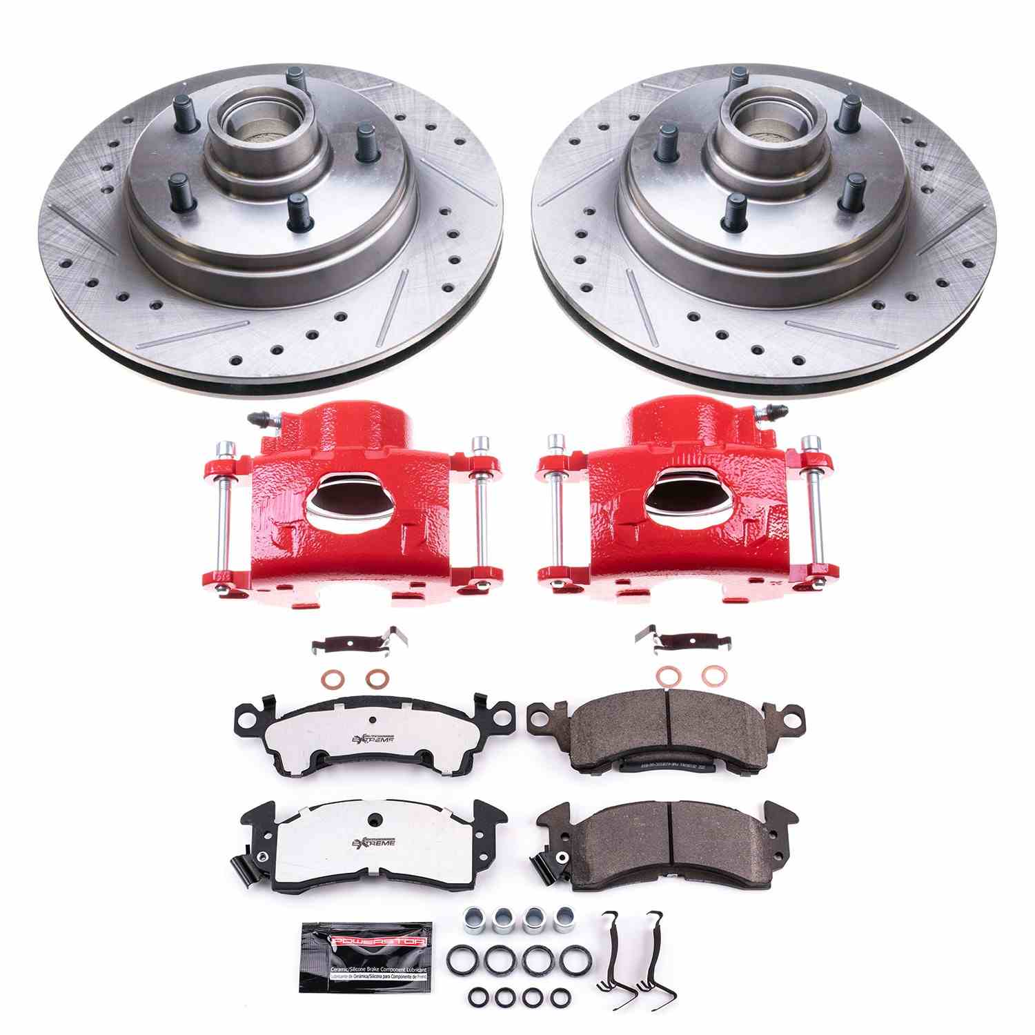 Power Stop 1977 Cadillac Fleetwood Front Z26 Street Kit w/Cals