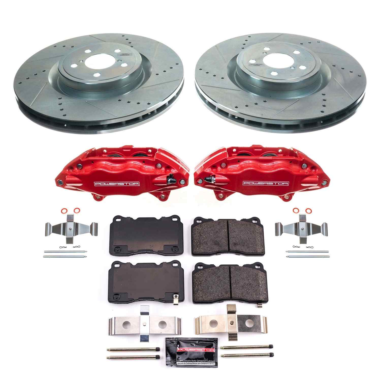 Power Stop 2004 Subaru Impreza Front Z23 Evolution Kit w/Calipers