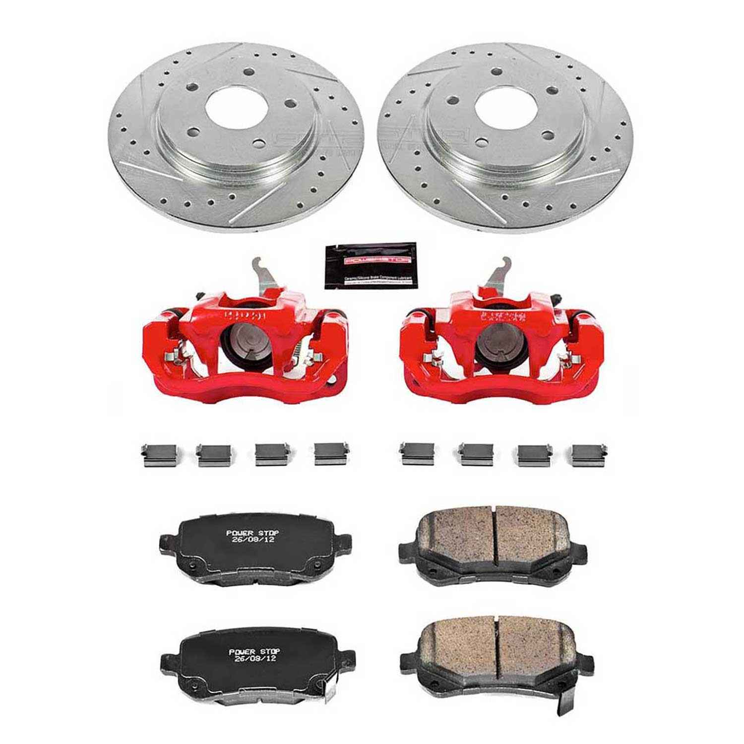 Power Stop 09-12 Dodge Journey Rear Z23 Evolution Sport Brake Kit w/Calipers