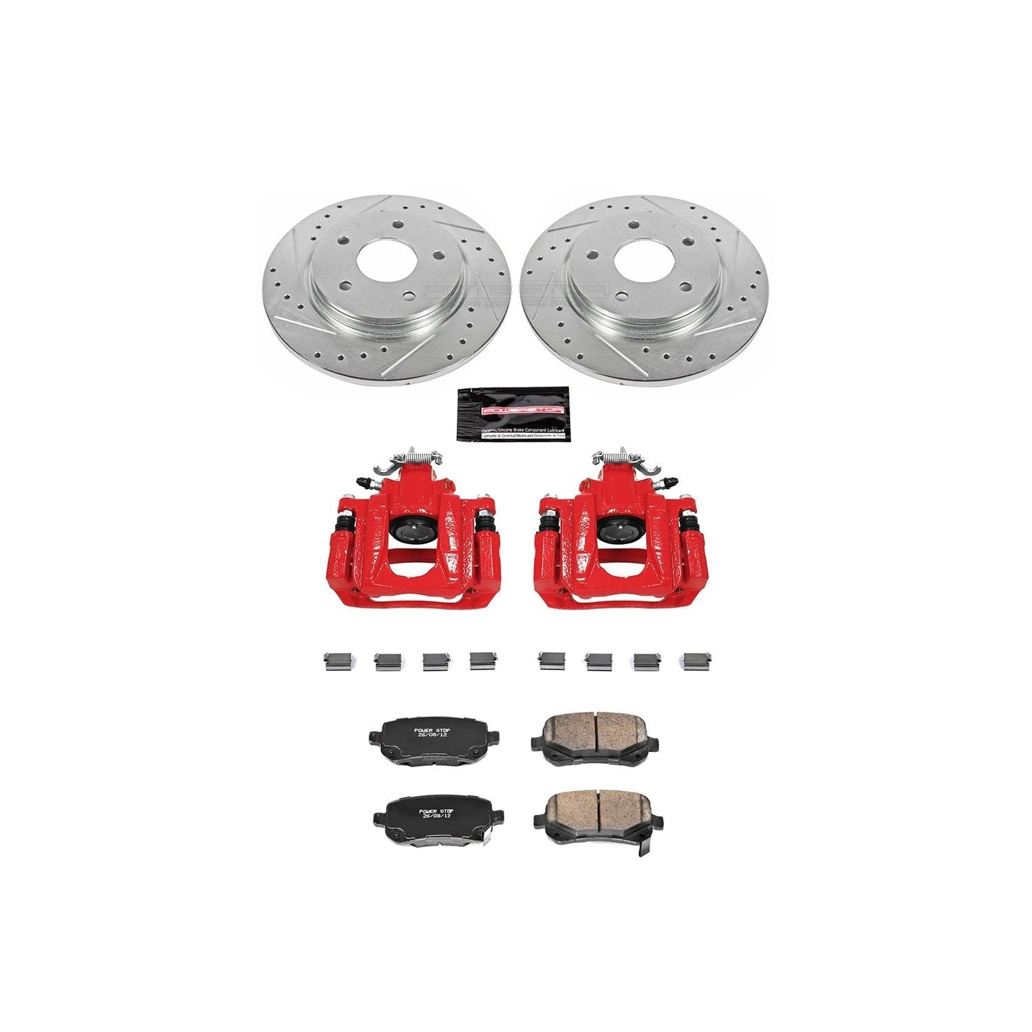 Power Stop 08-12 Chrysler Town & Country Rear Z23 Evolution Sport Brake Kit w/Calipers