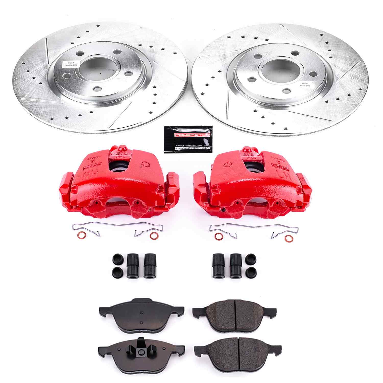 Power Stop 2017 Ford Escape Front Z23 Evolution Sport Brake Kit w/Calipers