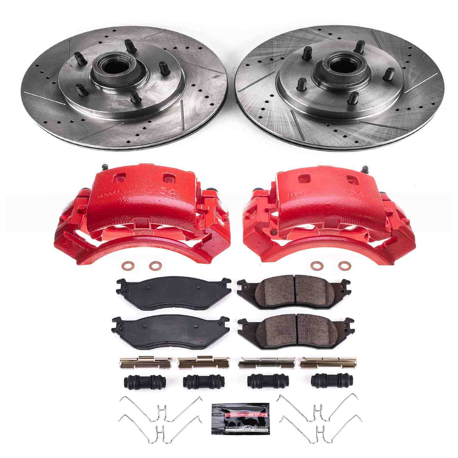Power Stop 04-06 Ford E-150 Front Z23 Evolution Kit w/Cals