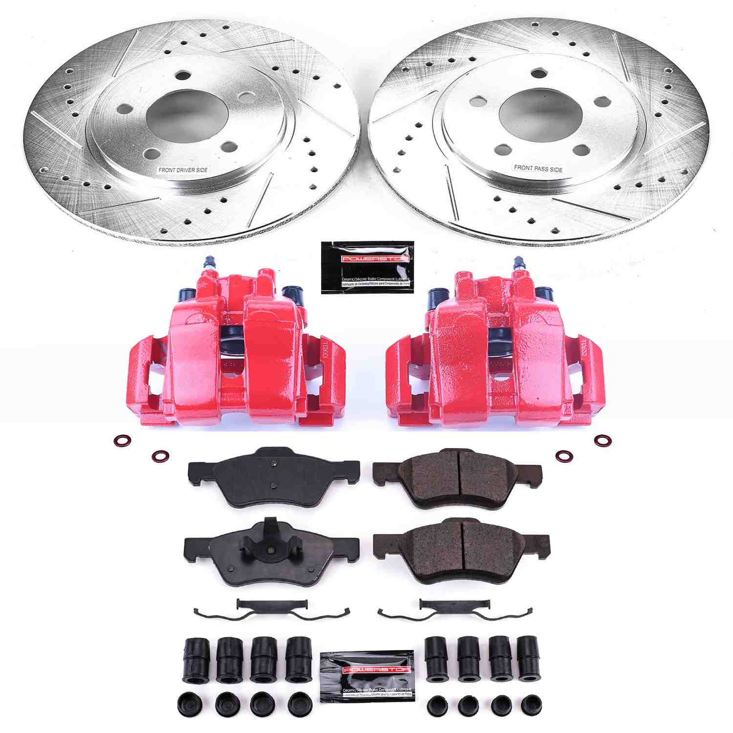 Power Stop 07-10 Ford Escape Front Z23 Evolution Sport Brake Kit w/Calipers
