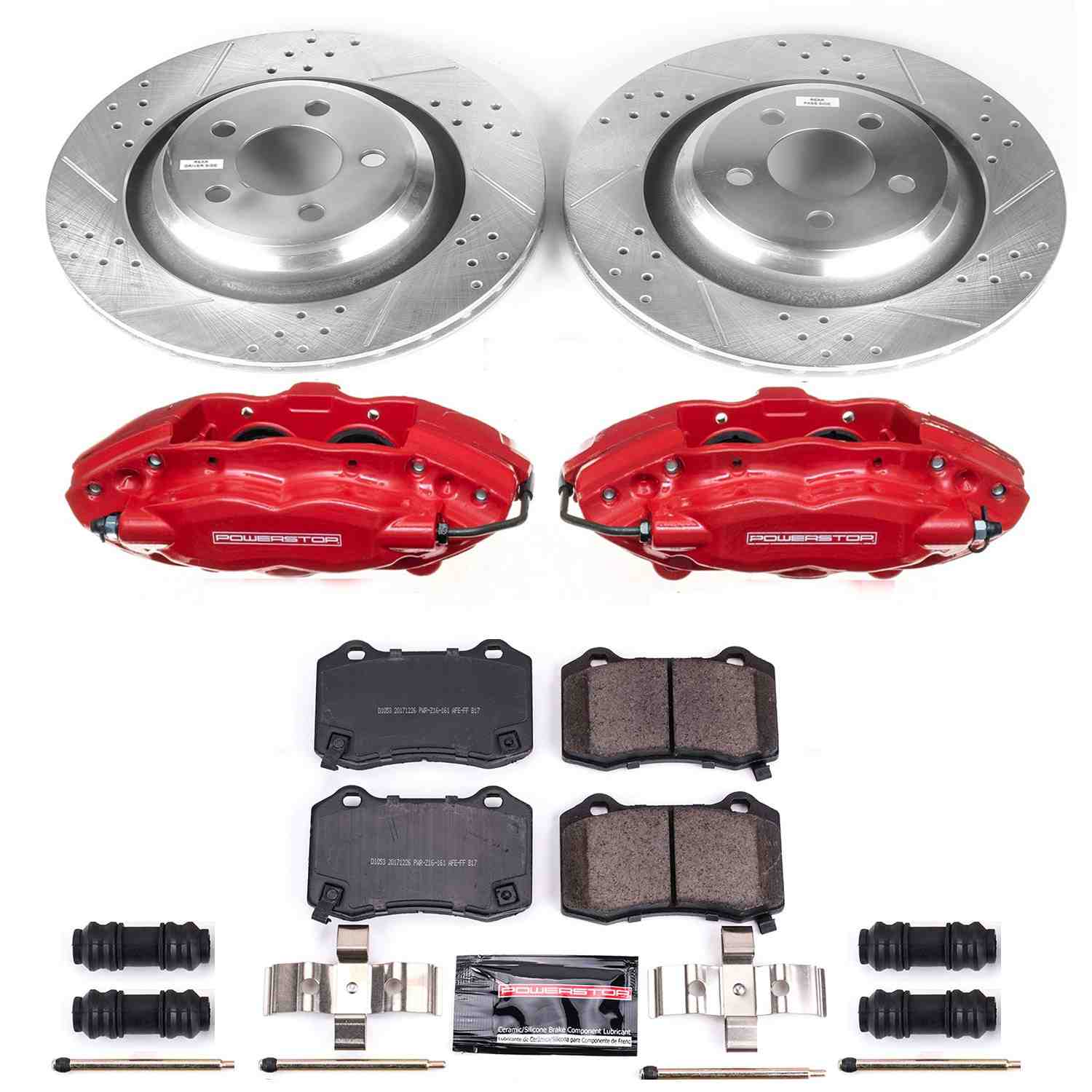 Power Stop 05-10 Chrysler 300 Rear Z23 Evolution Sport Brake Kit w/Calipers