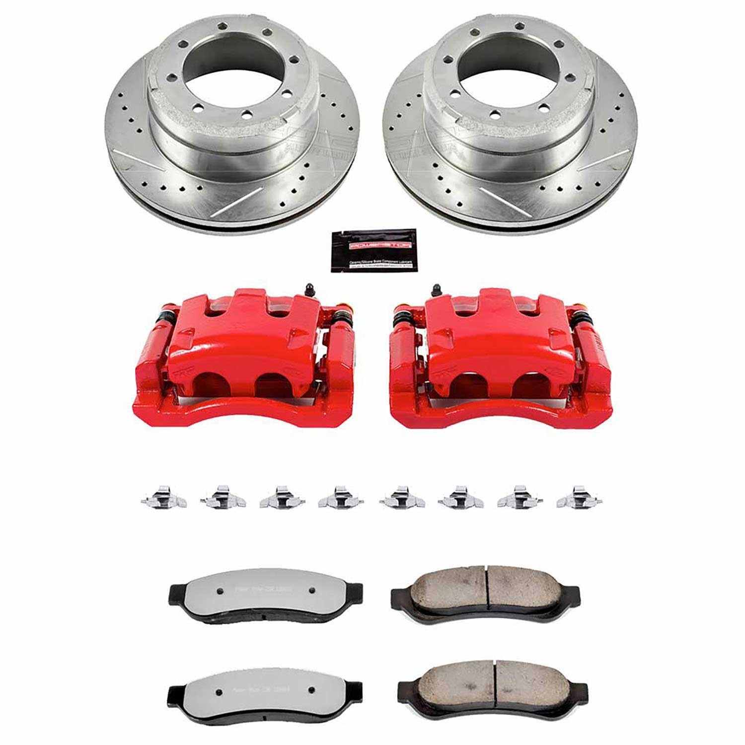Power Stop 05-10 Ford F-350 Super Duty Rear Z36 Truck&Tow Kit w/Cals