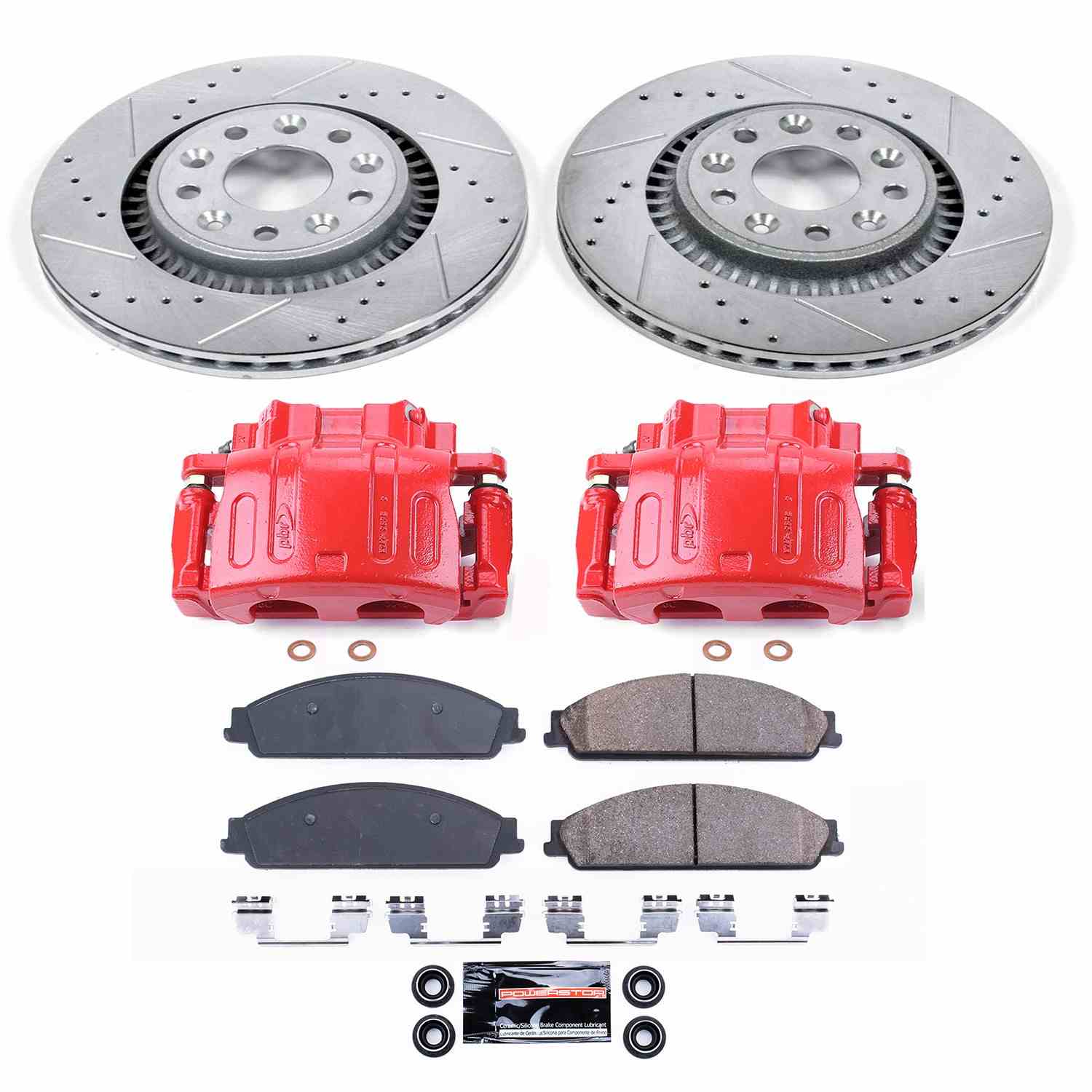 Power Stop 05-07 Ford Five Hundred Front Z23 Evolution Sport Brake Kit w/Calipers