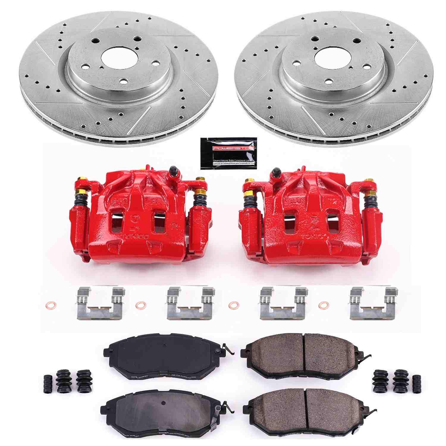 Power Stop 06-07 Subaru B9 Tribeca Front Z23 Evolution Sport Brake Kit w/Calipers