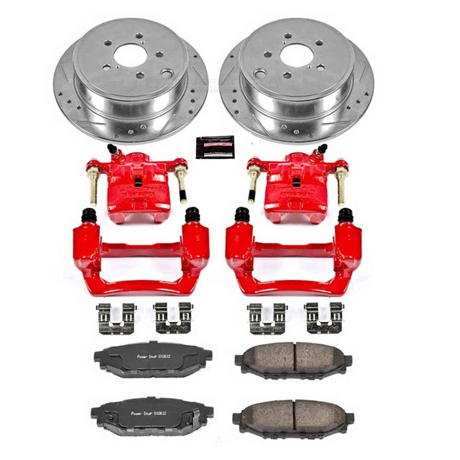Power Stop 09-13 Subaru Forester Rear Z23 Evolution Sport Brake Kit w/Calipers