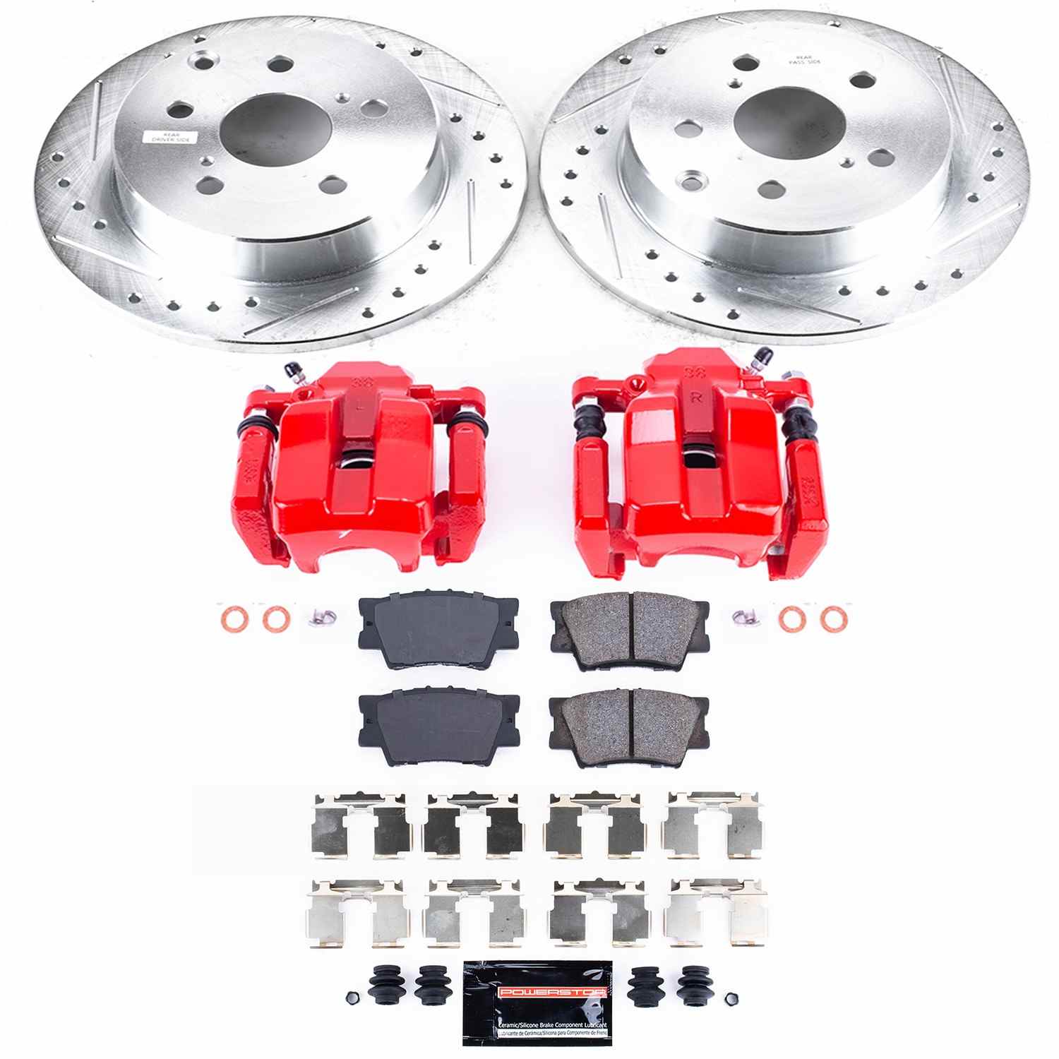 Power Stop 11-18 Toyota RAV4 Rear Z23 Evolution Sport Brake Kit w/Calipers