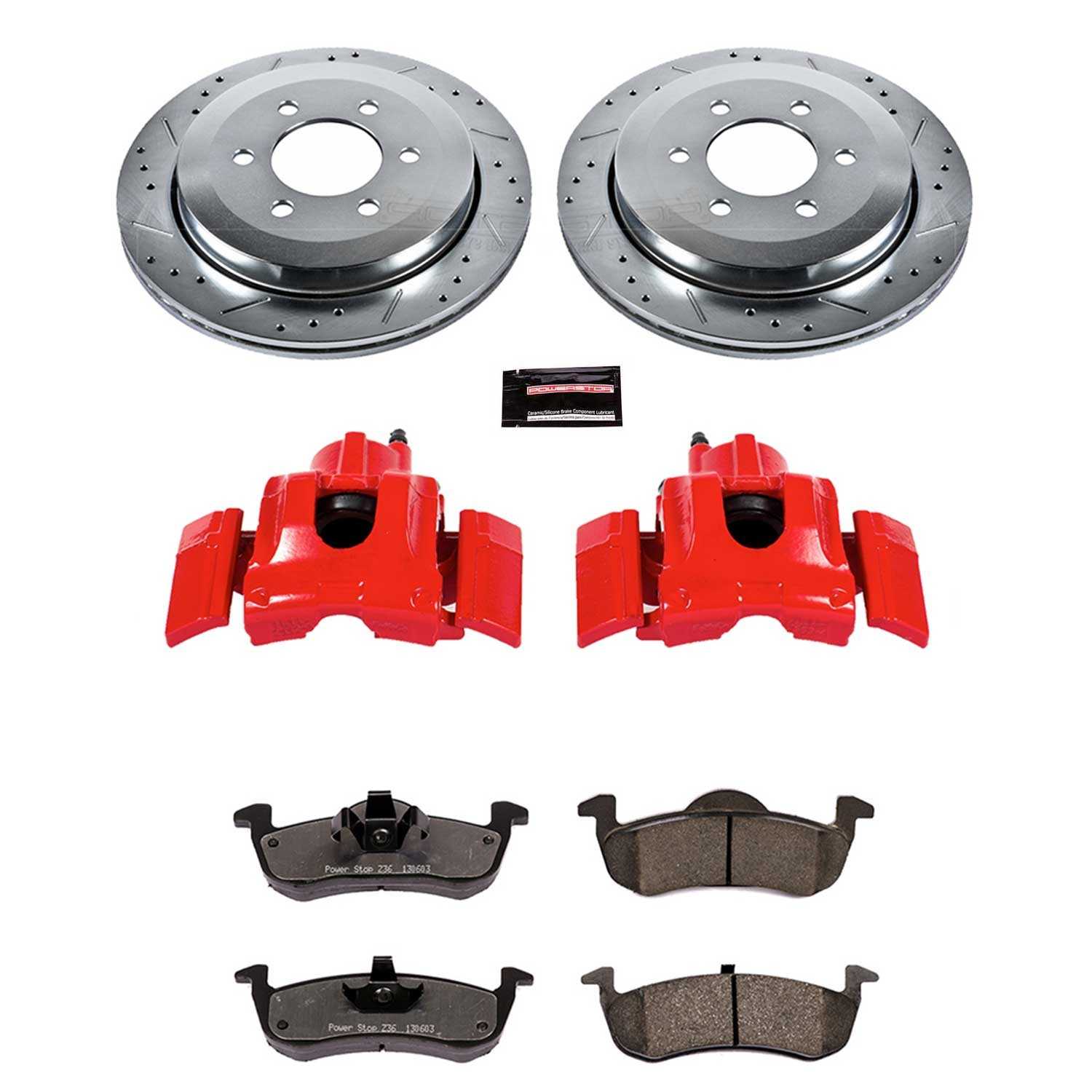 Power Stop 07-17 Lincoln Navigator Rear Z36 Truck&Tow Kit w/Cals