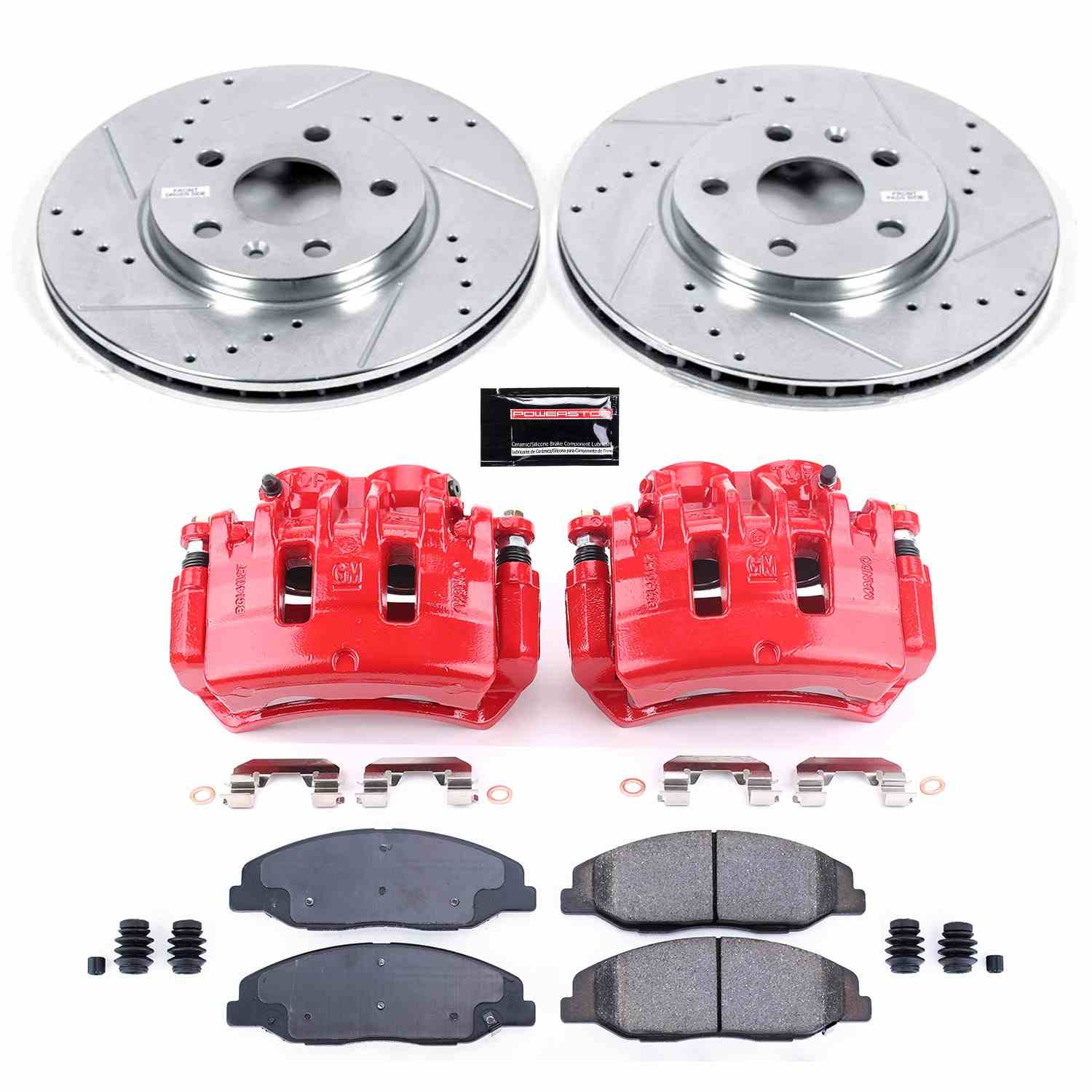 Power Stop 08-14 Cadillac CTS Front Z23 Evolution Sport Brake Kit w/Calipers