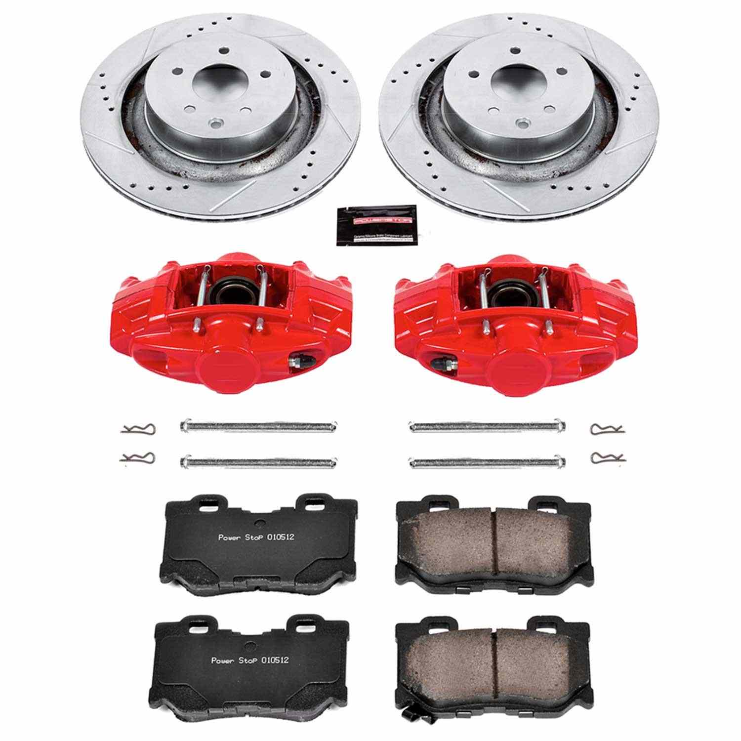 Power Stop 08-13 Infiniti G37 Rear Z23 Evolution Sport Brake Kit w/Calipers