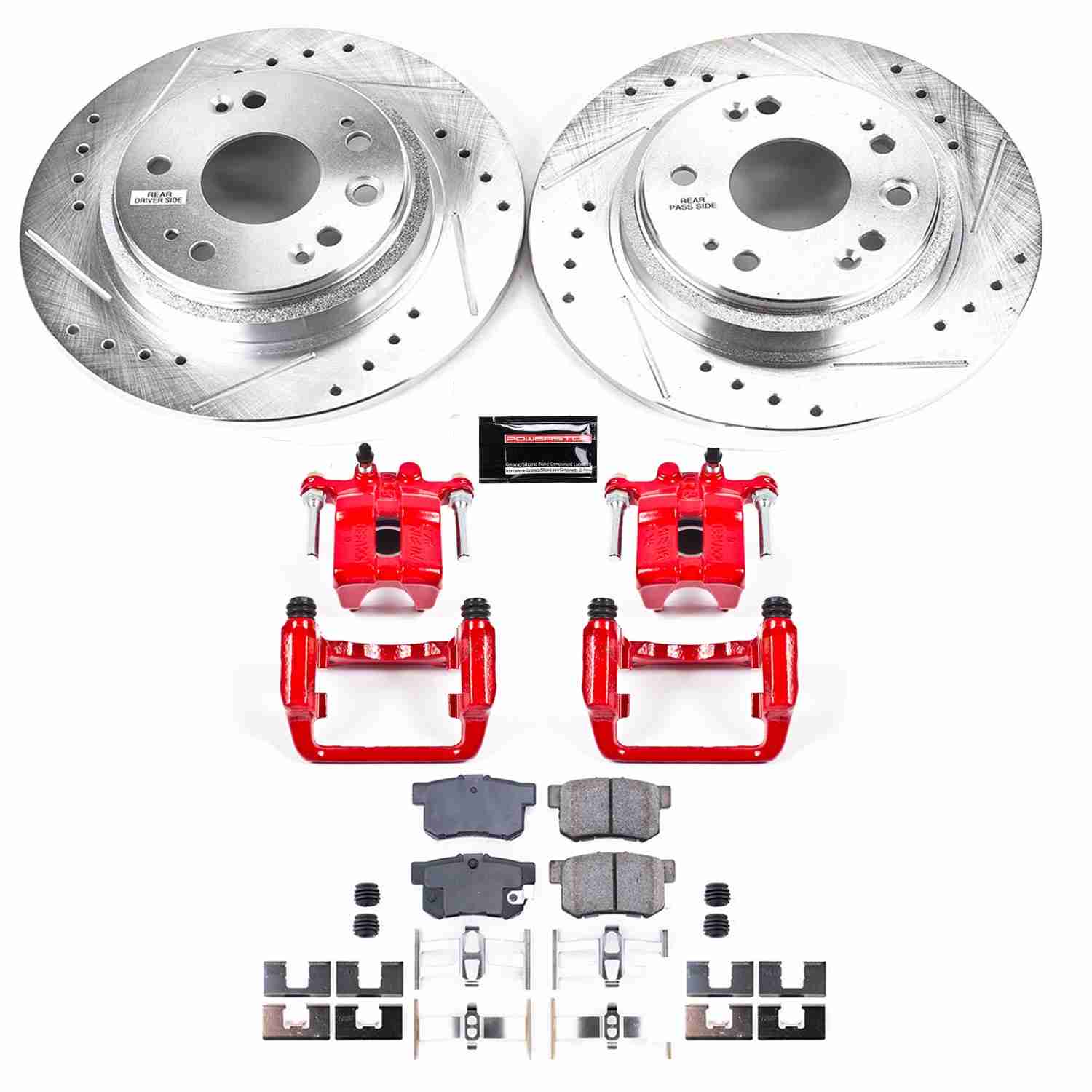 Power Stop 02-04 Acura RL Rear Z23 Evolution Sport Brake Kit w/Calipers