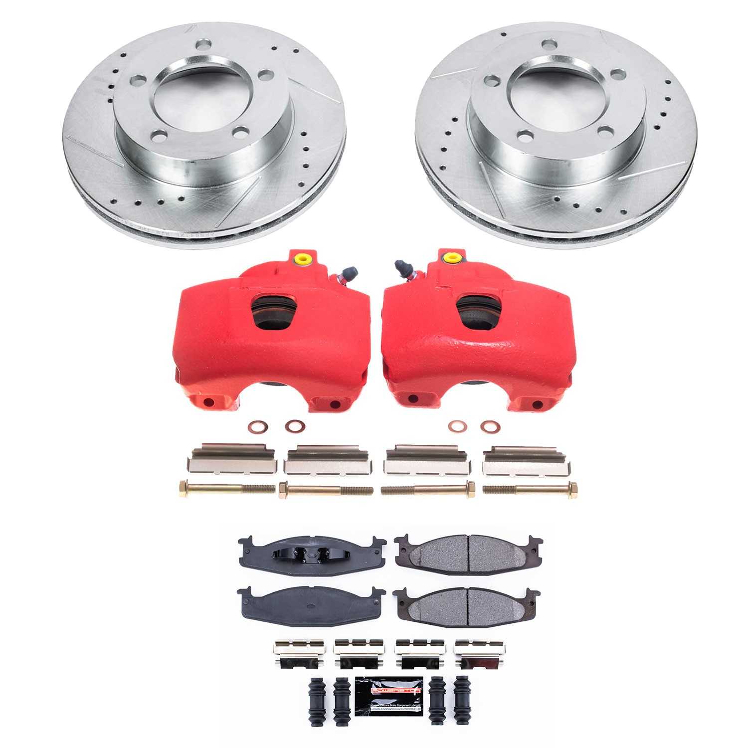 Power Stop 94-96 Ford Bronco Front Z23 Evolution Sport Brake Kit w/Calipers