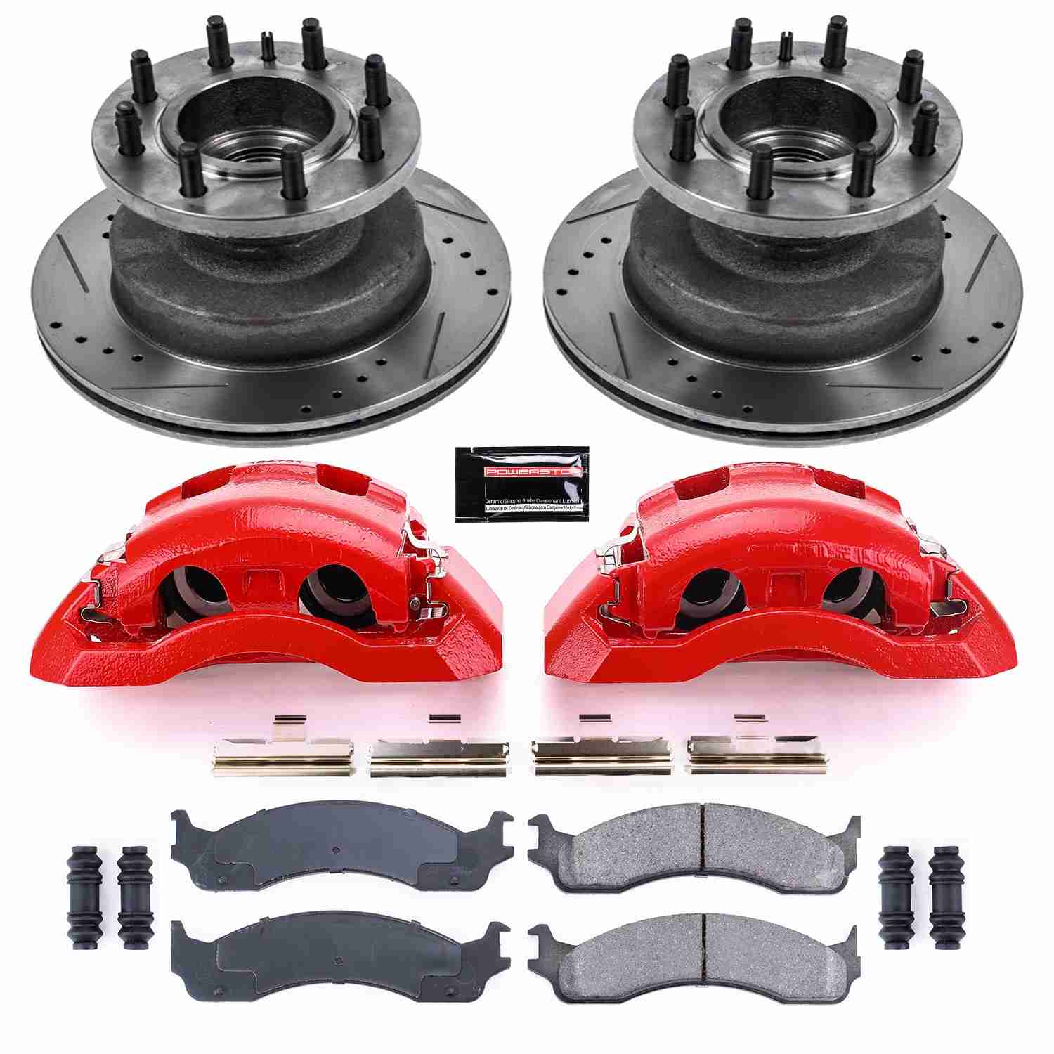 Power Stop 01-02 Ford E-350 Super Duty Front Z23 Evolution Kit w/Cals