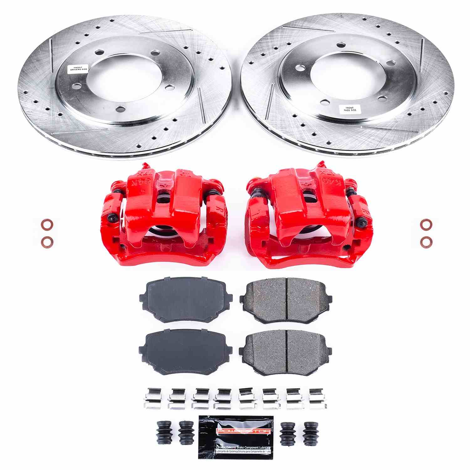 Power Stop 00-05 Suzuki Grand Vitara Front Z23 Evolution Sport Brake Kit w/Calipers