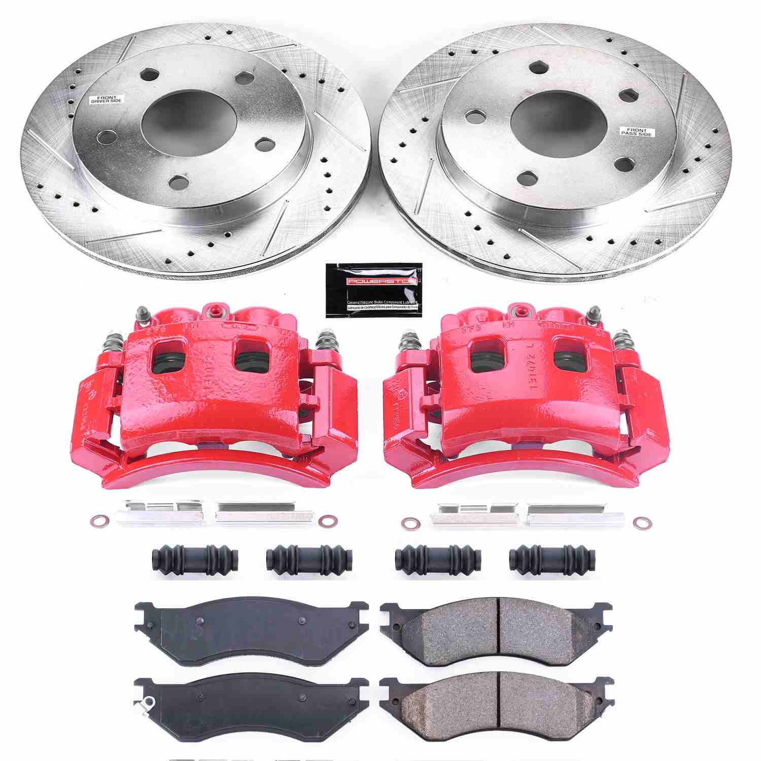 Power Stop 00-01 Dodge Ram 1500 Front Z23 Evolution Sport Brake Kit w/Calipers