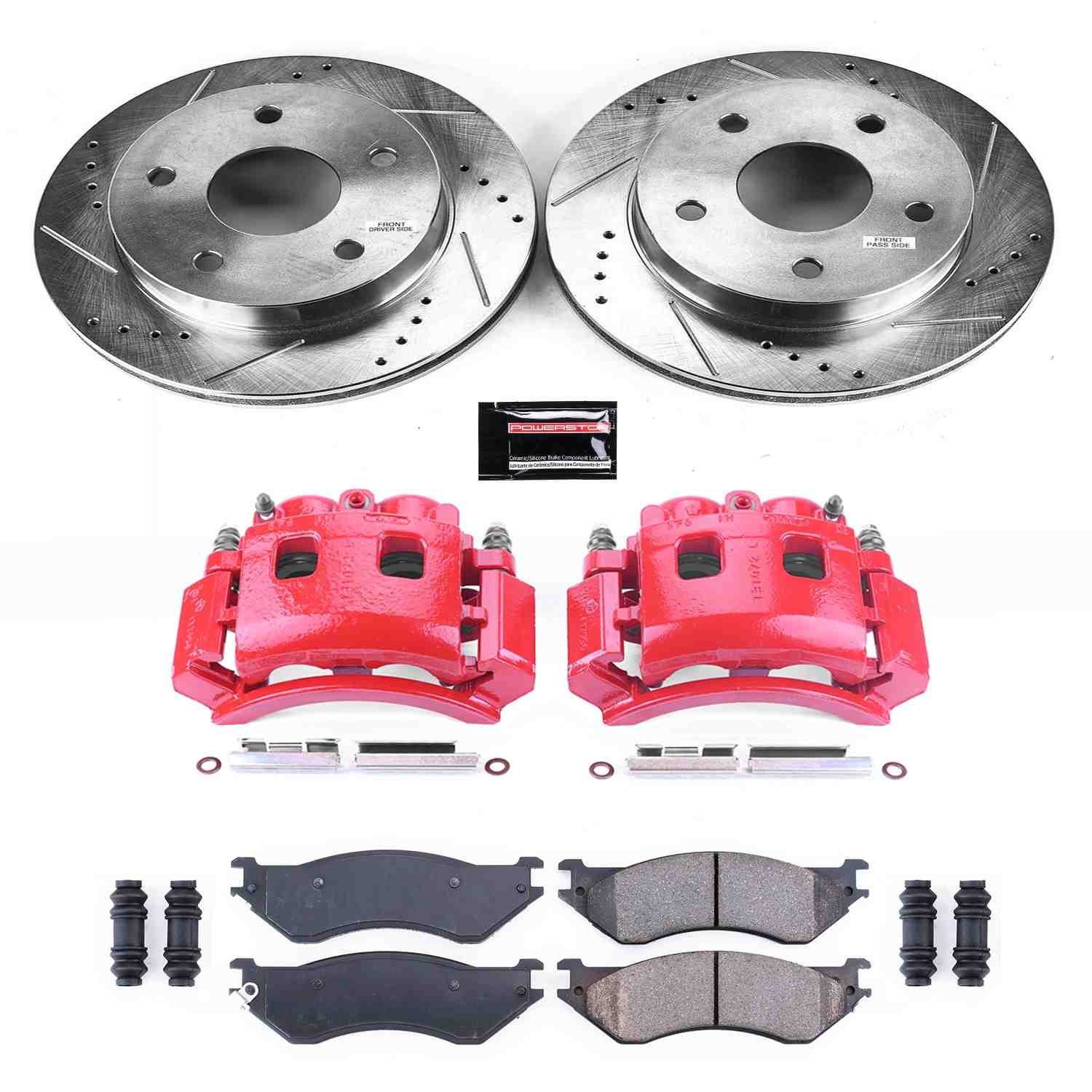 Power Stop 00-01 Dodge Ram 1500 Front Z23 Evolution Sport Brake Kit w/Calipers