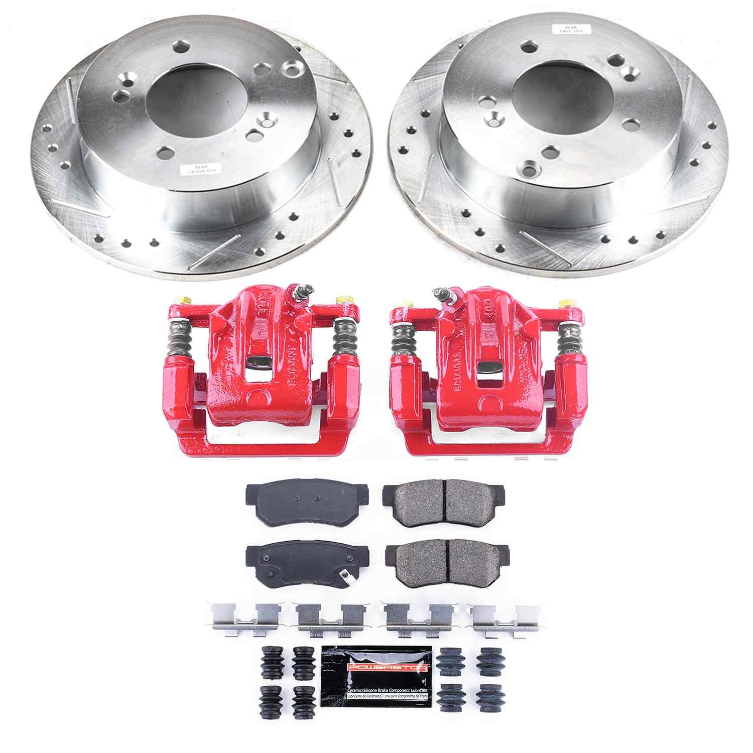 Power Stop 2001 Hyundai XG300 Rear Z23 Evolution Sport Brake Kit w/Calipers