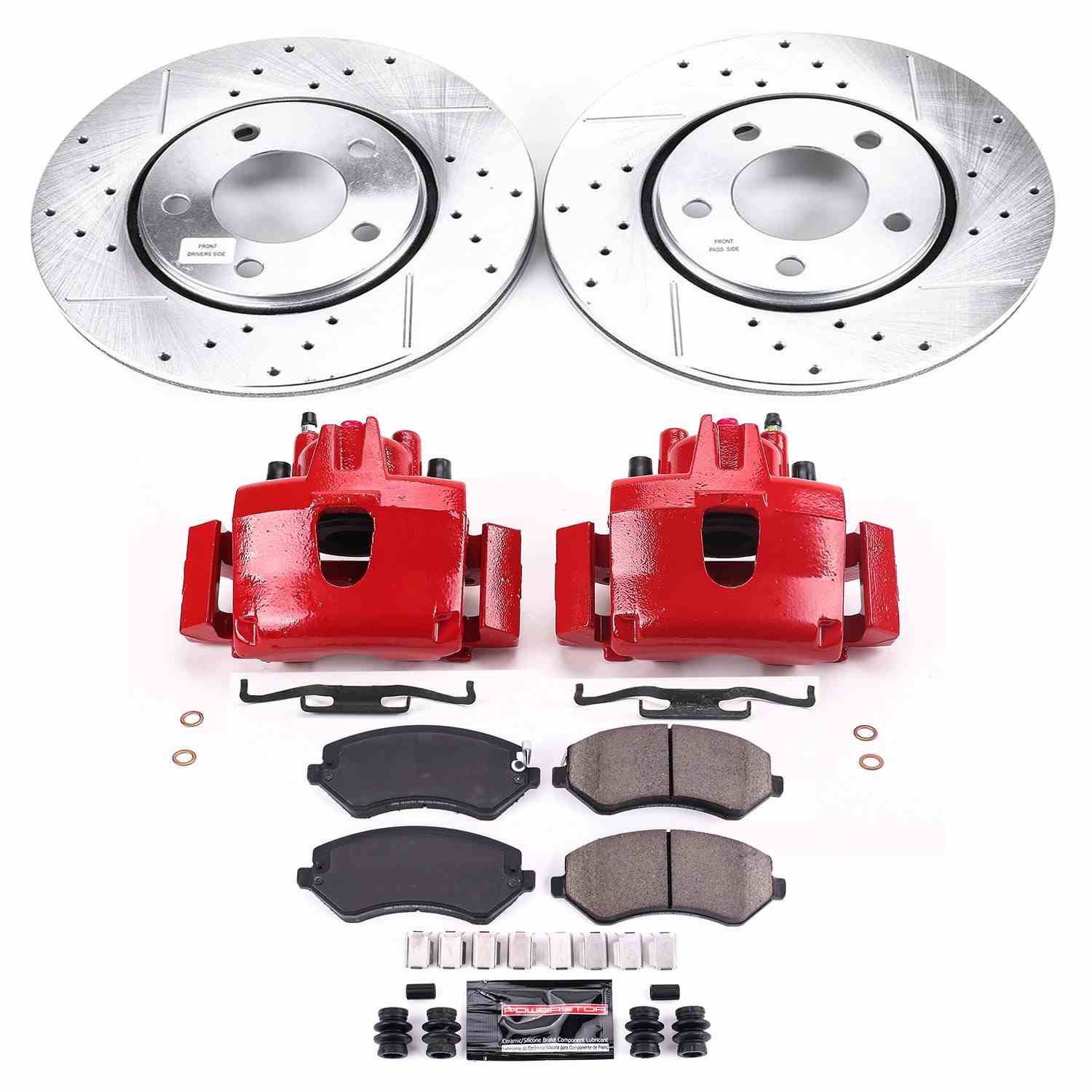 Power Stop 2003 Chrysler Voyager Front Z23 Evolution Sport Brake Kit w/Calipers