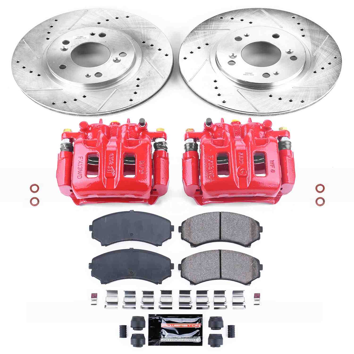 Power Stop 04-11 Mitsubishi Endeavor Front Z23 Evolution Sport Brake Kit w/Calipers