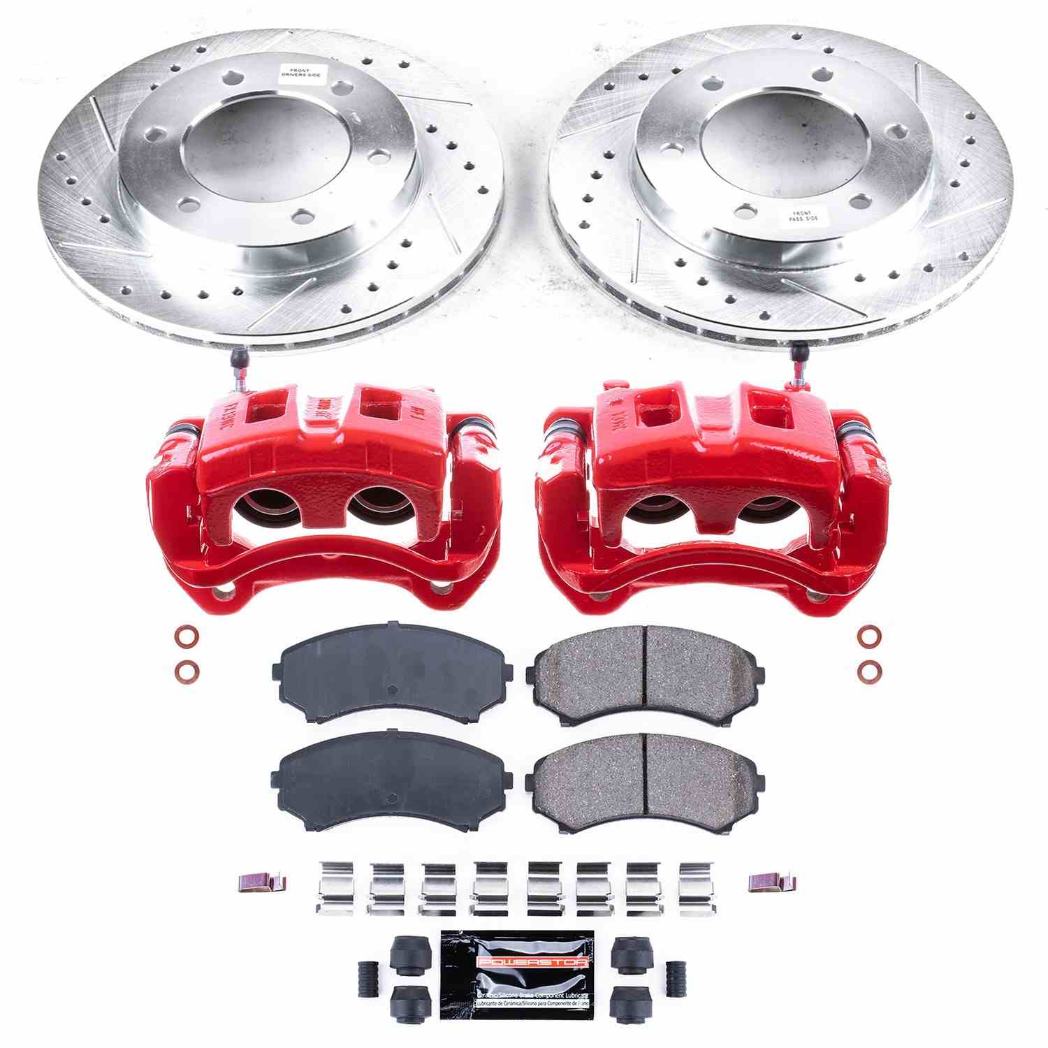 Power Stop 2002 Honda Passport Front Z23 Evolution Sport Brake Kit w/Calipers