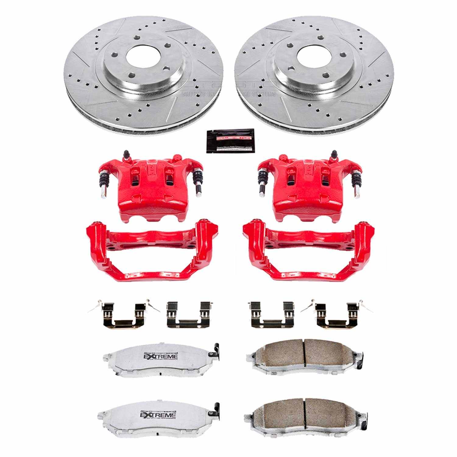 Power Stop 11-14 Nissan Murano Front Z26 Street Kit w/Cals