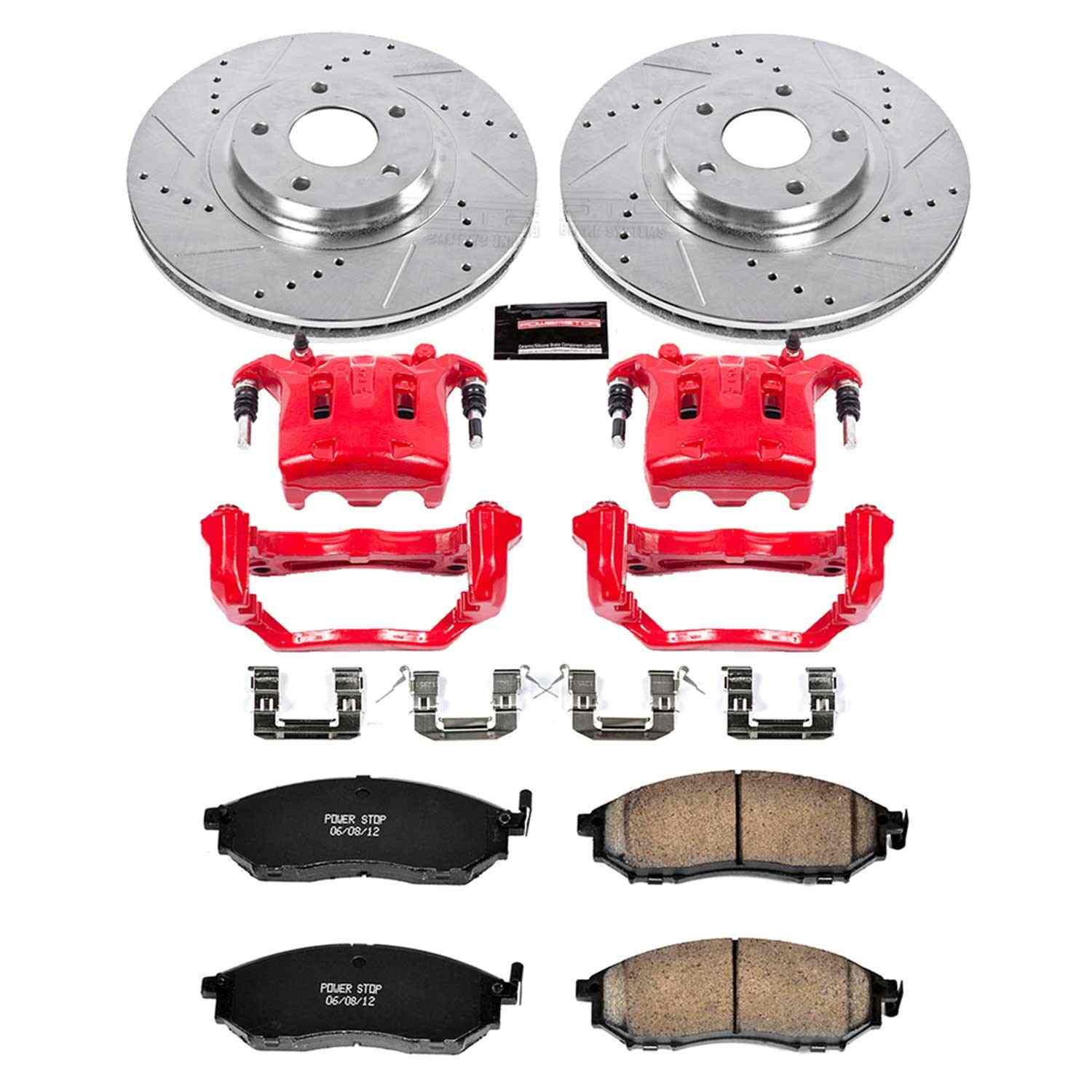 Power Stop 11-14 Nissan Murano Front Z23 Evolution Sport Brake Kit w/Calipers