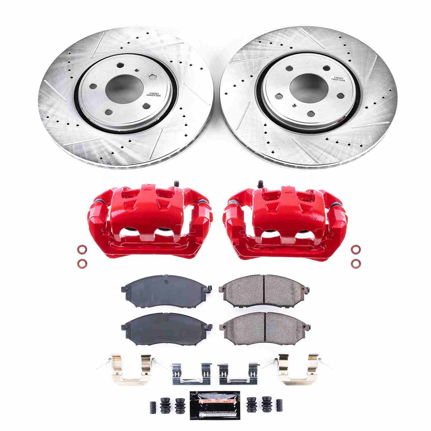 Power Stop 2014 Infiniti QX70 Front Z23 Evolution Kit w/Cals