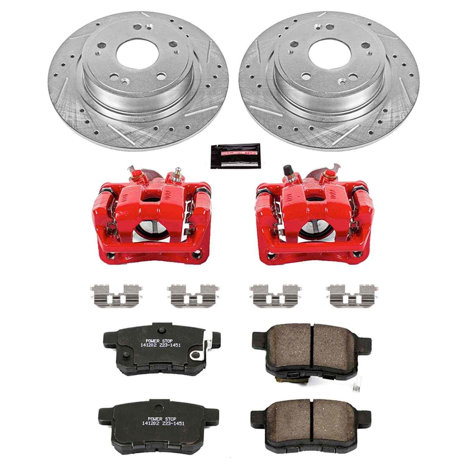 Power Stop 11-14 Acura TSX Rear Z23 Evolution Sport Brake Kit w/Calipers