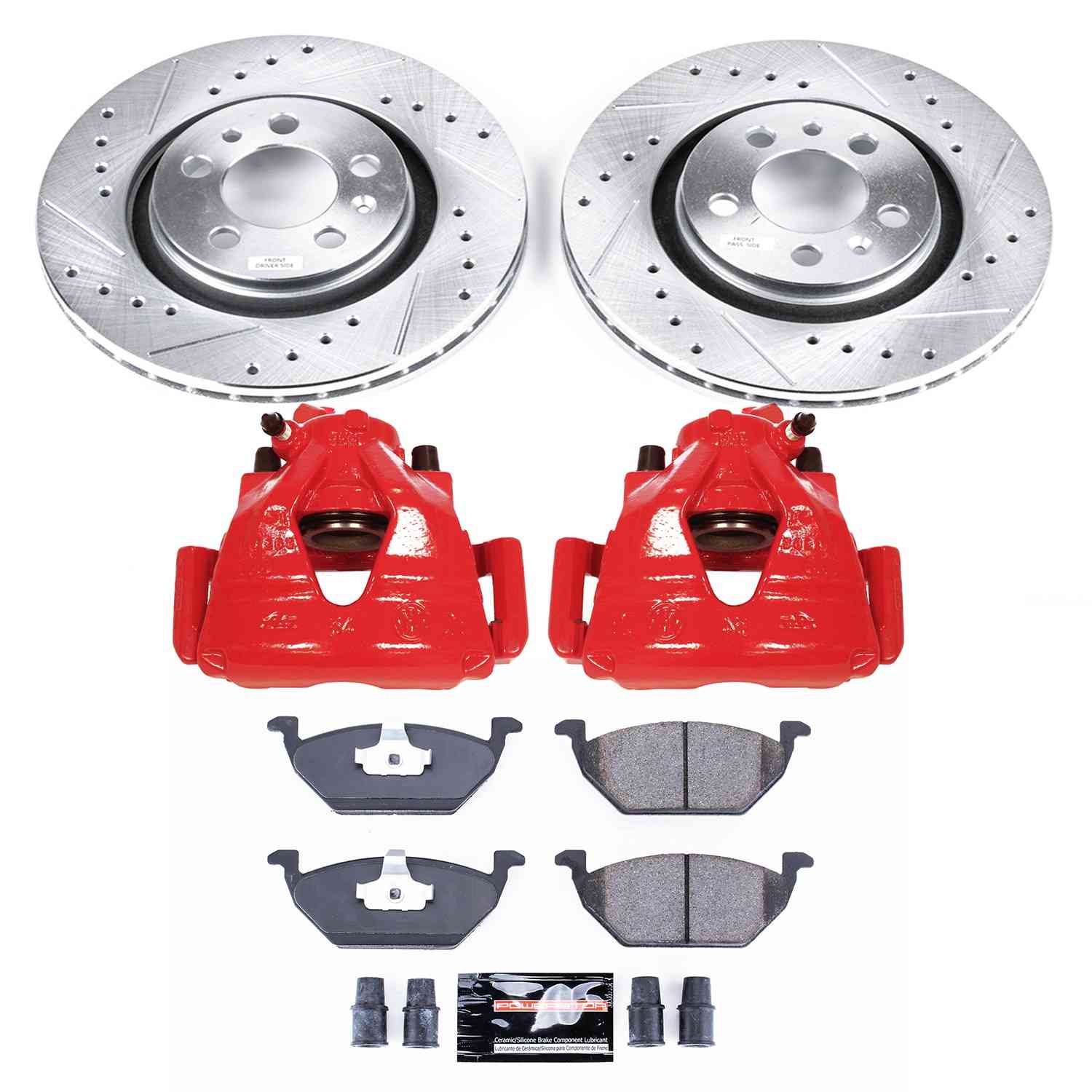 Power Stop 1998 Volkswagen Beetle Front Z23 Evolution Sport Brake Kit w/Calipers
