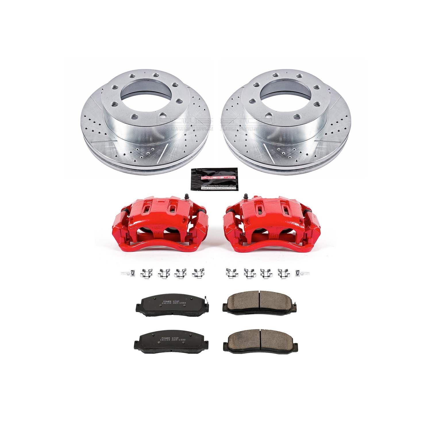 Power Stop 2011 Ford F-350 Super Duty Front Z23 Evolution Sport Brake Kit w/Calipers