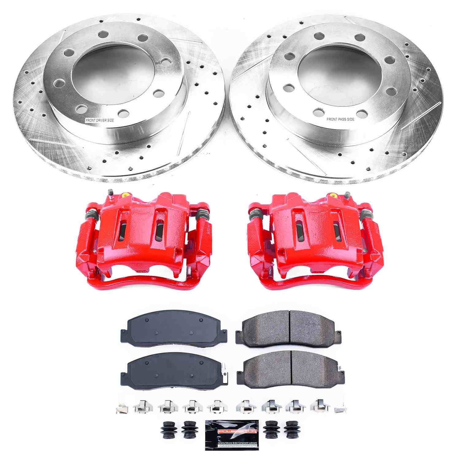 Power Stop 10-11 Ford F-350 Super Duty Front Z23 Evolution Kit w/Cals