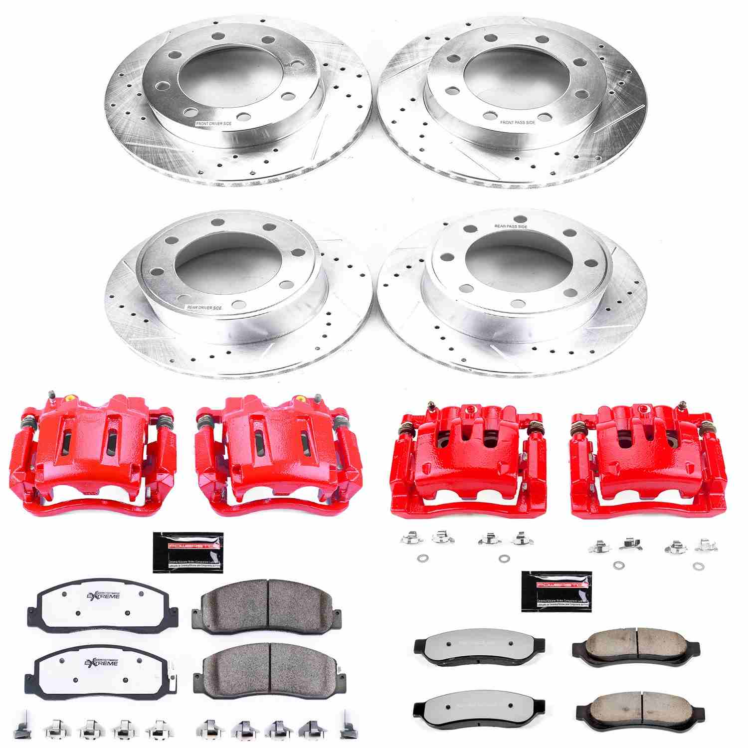 Power Stop 09-10 Ford F-250 Super Duty Front & Rear Z36 Truck & Tow Kit w/Calipers