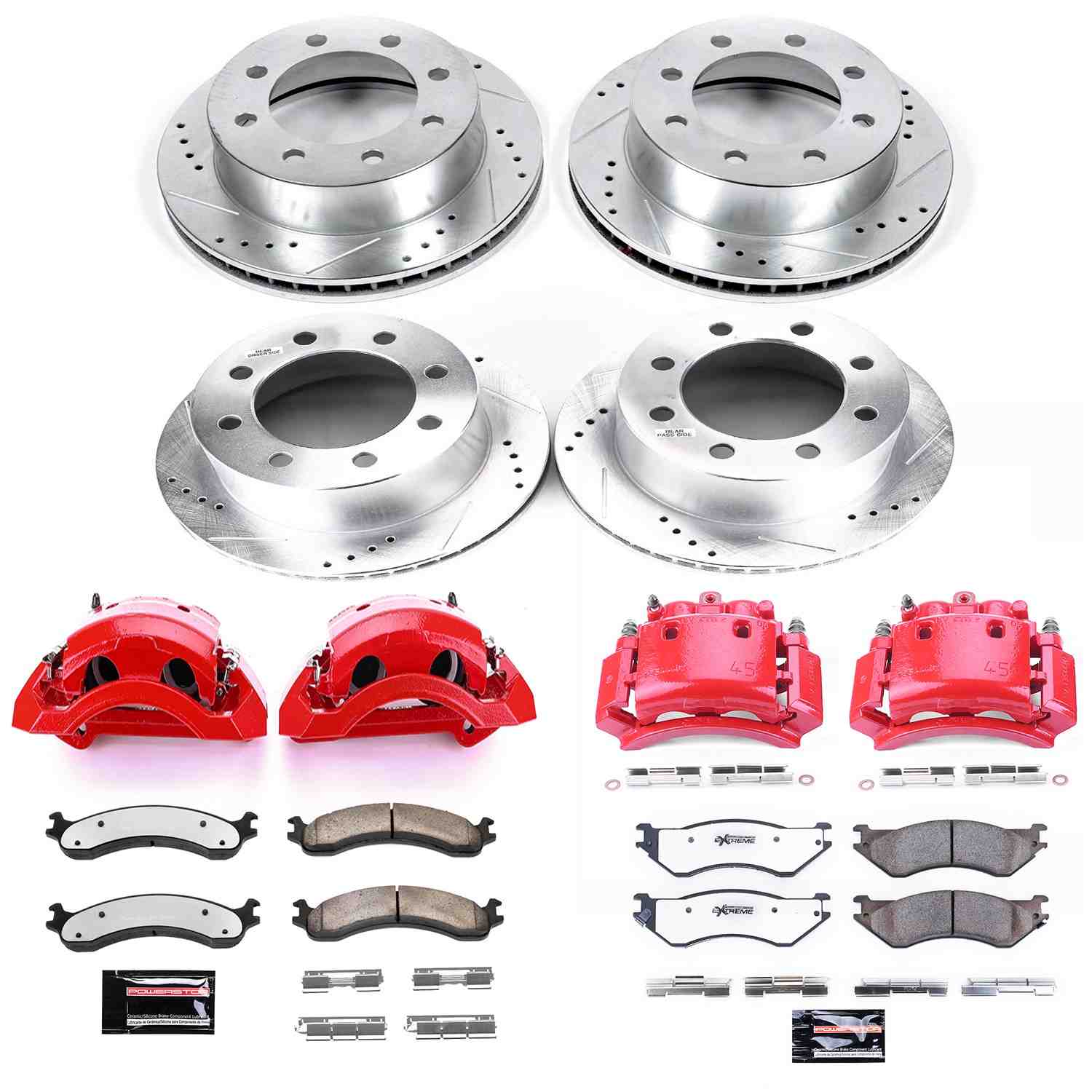 Power Stop 01-02 Dodge Ram 2500 Front and Rear Z36 Truck & Tow Kit w/Cals
