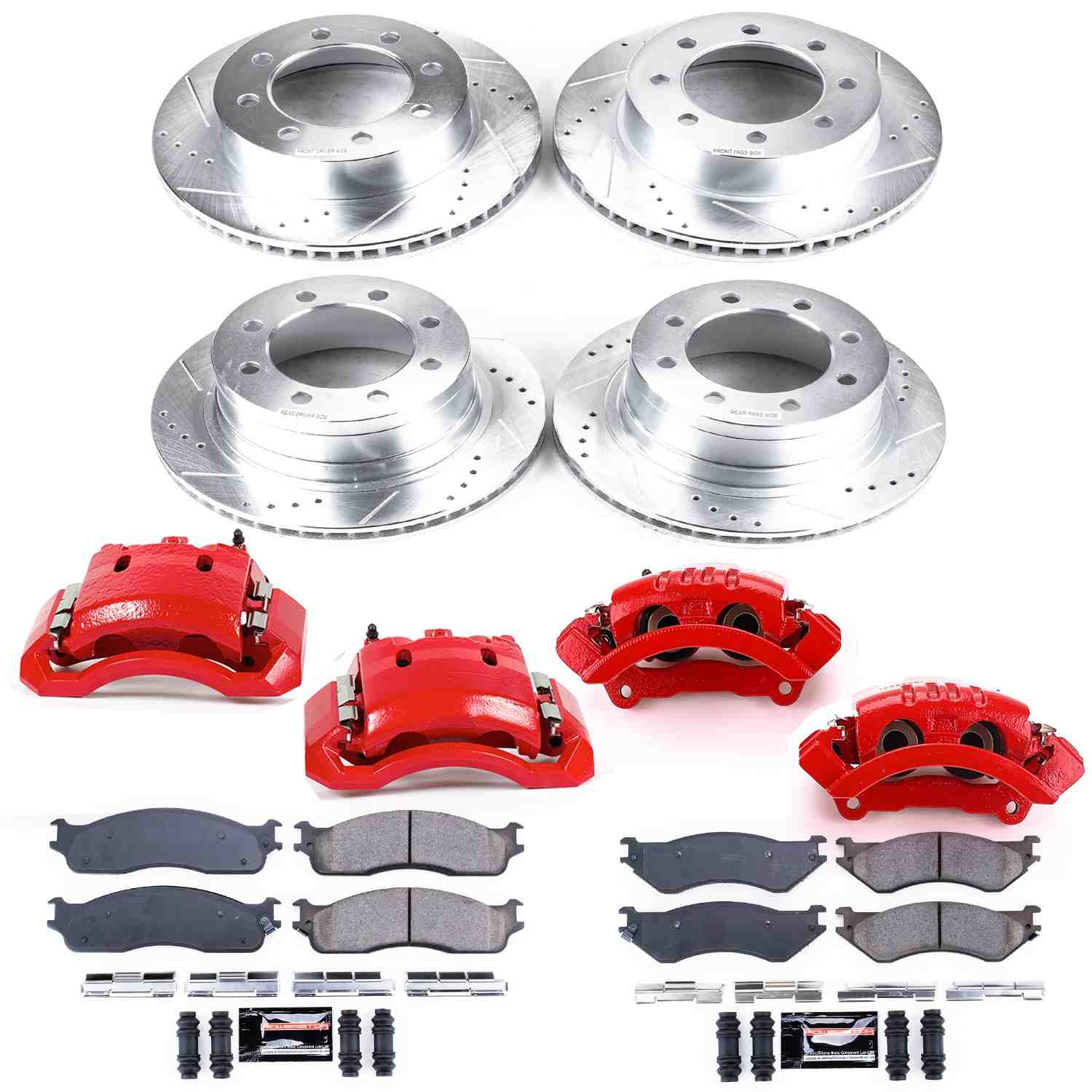 Power Stop 06-08 Dodge Ram 1500 Front & Rear Z23 Evolution Kit w/Calipers