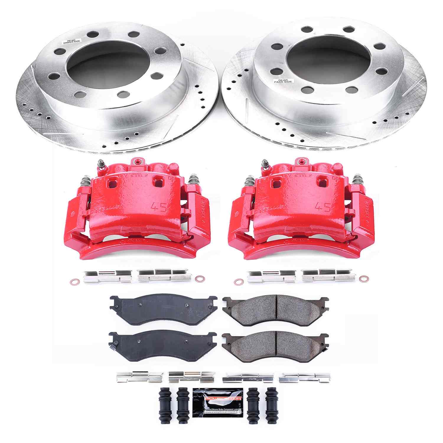 Power Stop 01-02 Dodge Ram 2500 Rear Z23 Evolution Sport Brake Kit w/Calipers