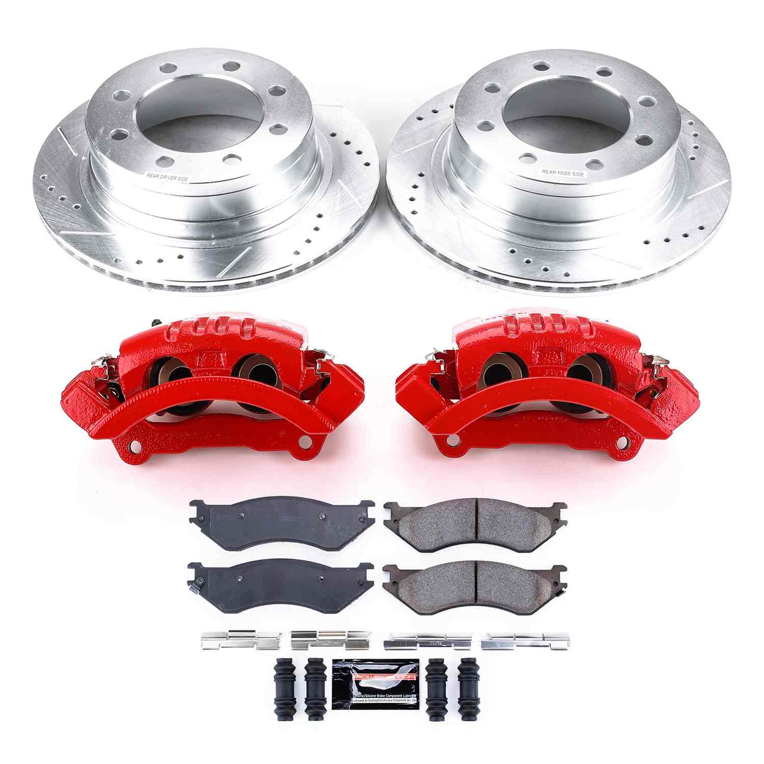 Power Stop 06-08 Dodge Ram 1500 Rear Z23 Evolution Sport Brake Kit w/Calipers