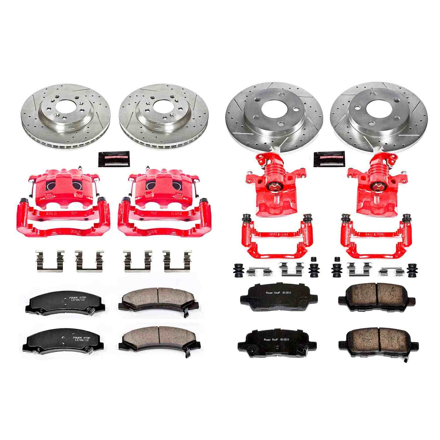 Power Stop 11-13 Chevrolet Impala Front & Rear Z23 Evolution Sport Brake Kit w/Calipers