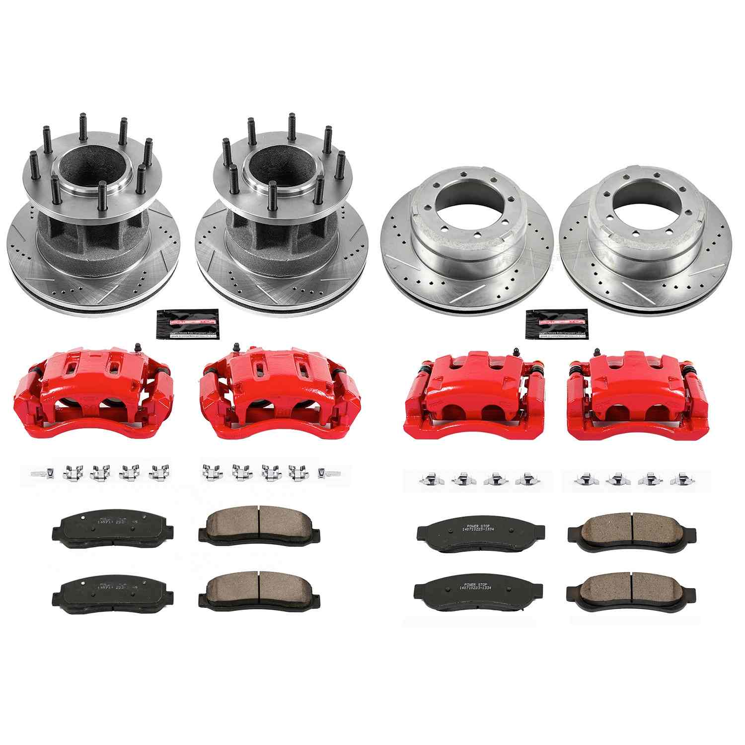 Power Stop 10-11 Ford F-350 Super Duty Front & Rear Z23 Evolution Kit w/Calipers