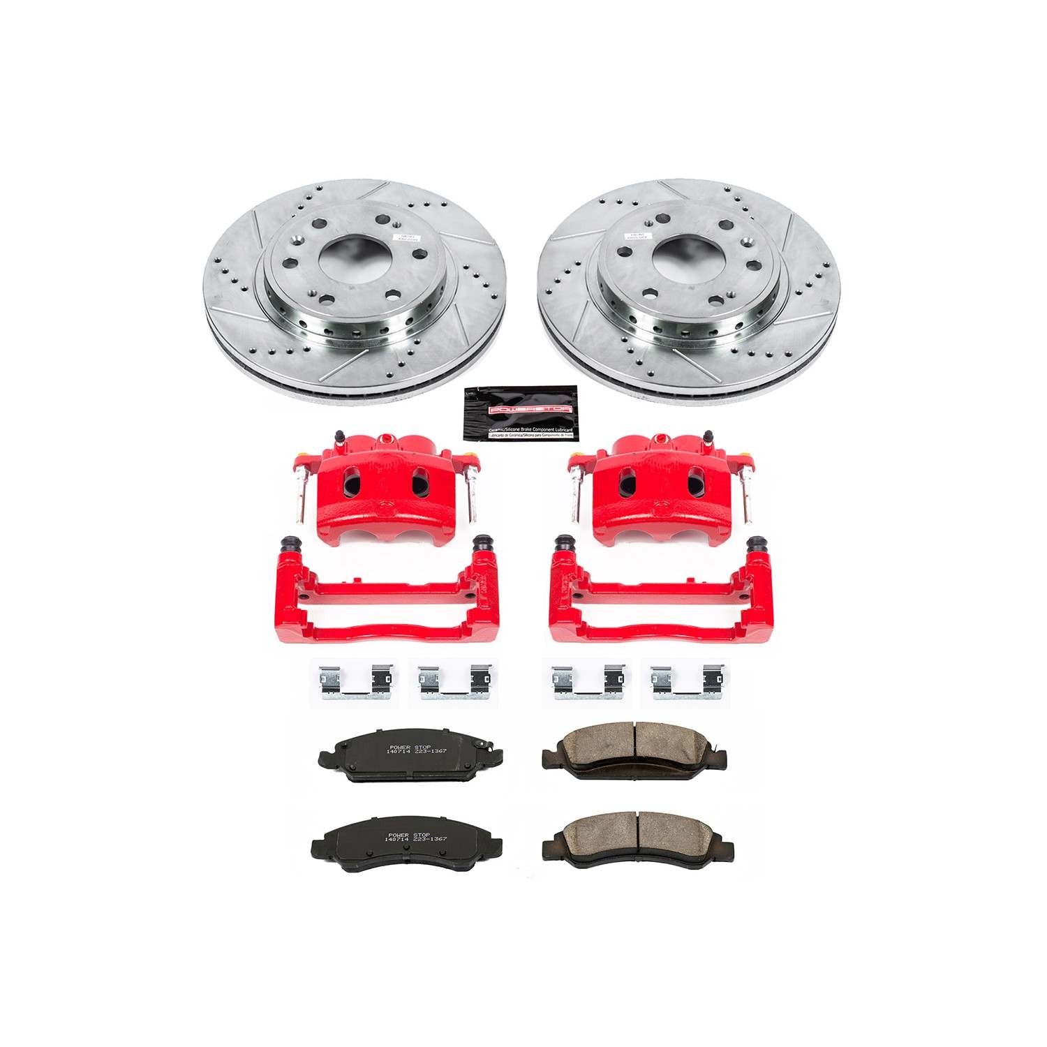 Power Stop 08-19 Chevrolet Tahoe Front Z23 Evolution Sport Brake Kit w/Calipers